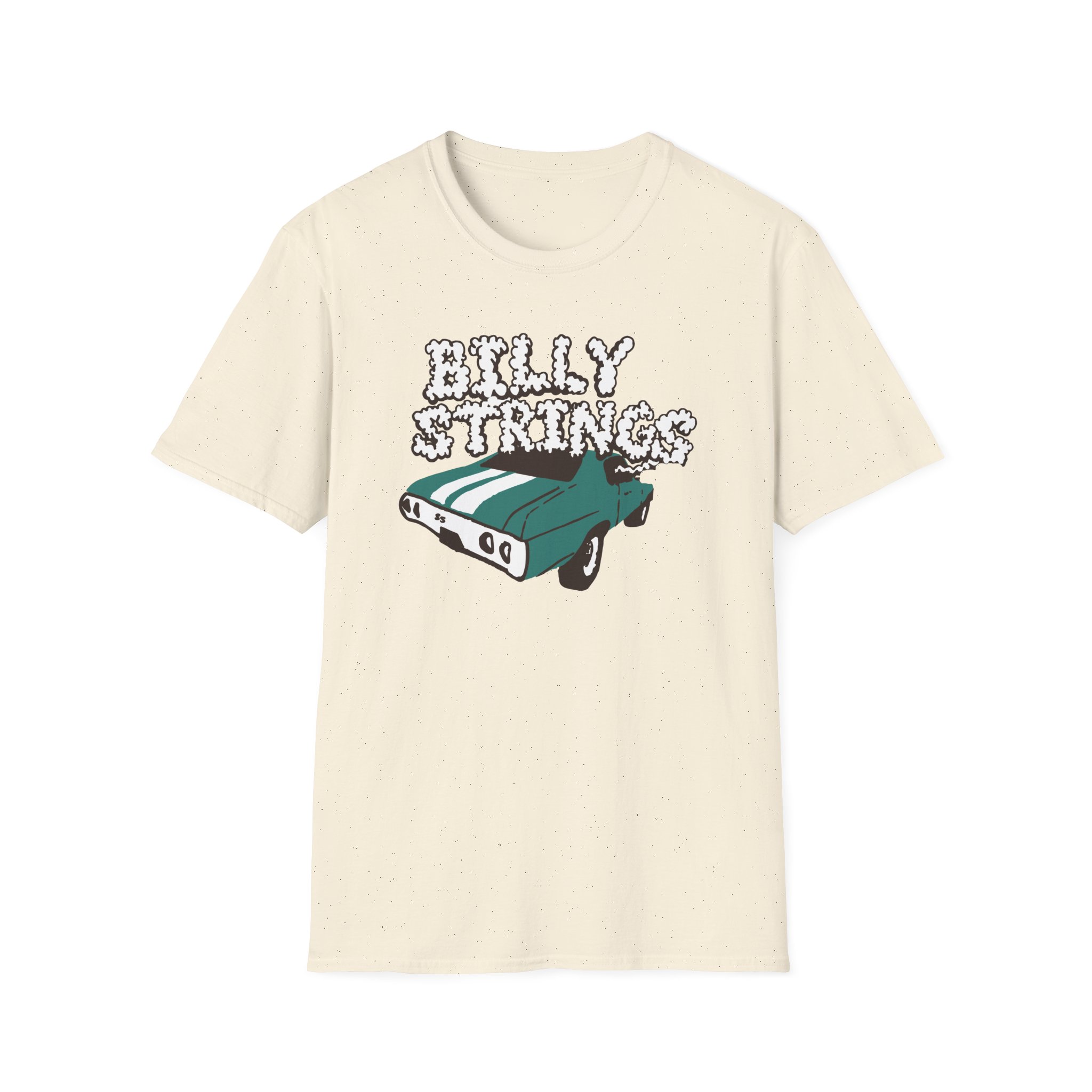 Billy Strings Imogene + Willie X Billy Strings Highway Prayers Green Car Unisex Softstyle T-Shirt