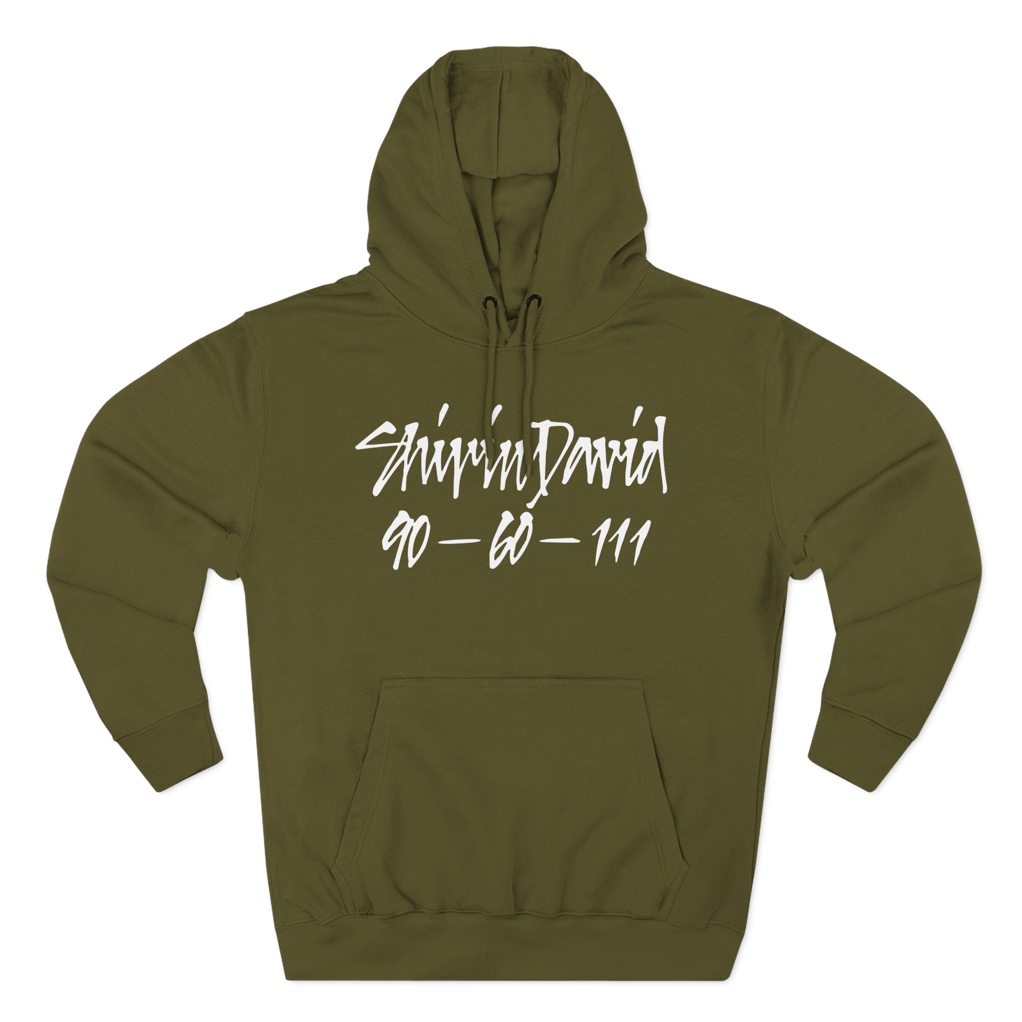 Shirin David 90-60-111 Text - Three-Panel Fleece Hoodie
