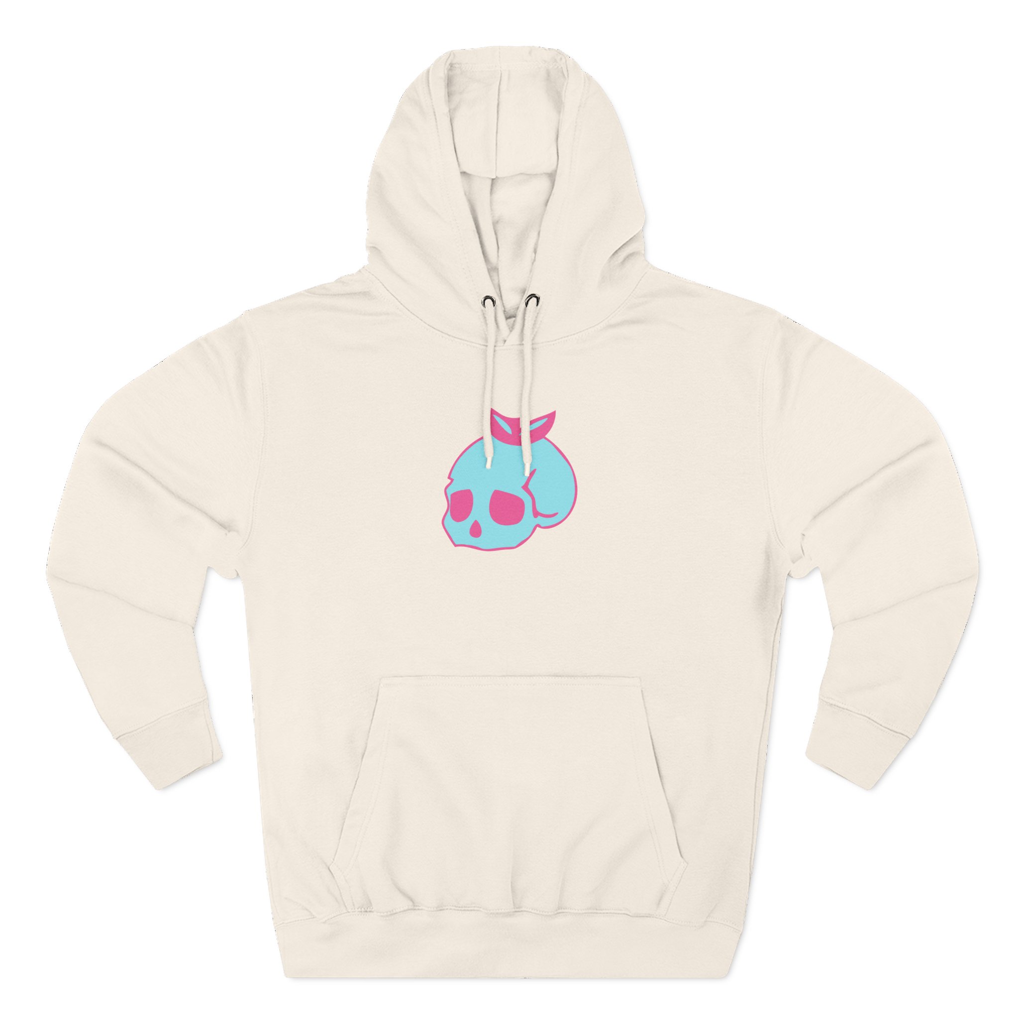 Stephanie Soo Skull Three-Panel Fleece Hoodie