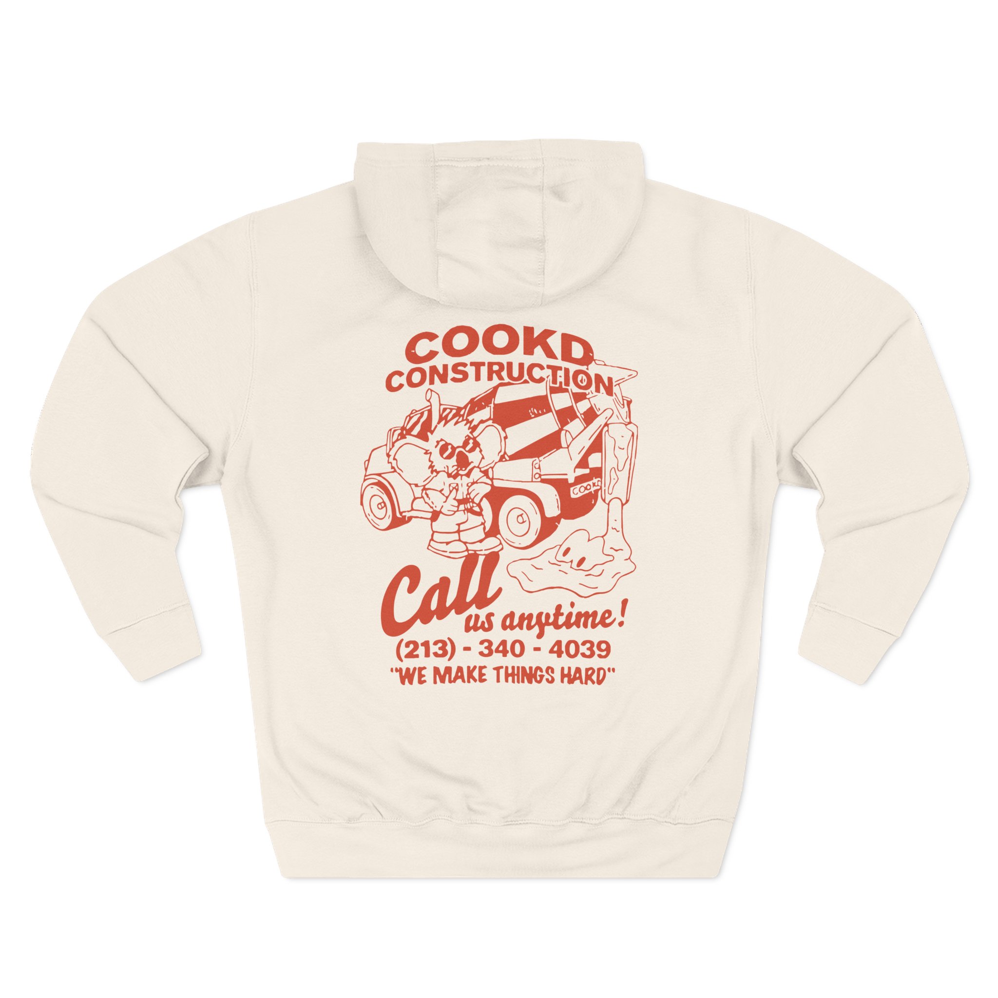 Cookd Construction Koala Three-Panel Fleece Hoodie