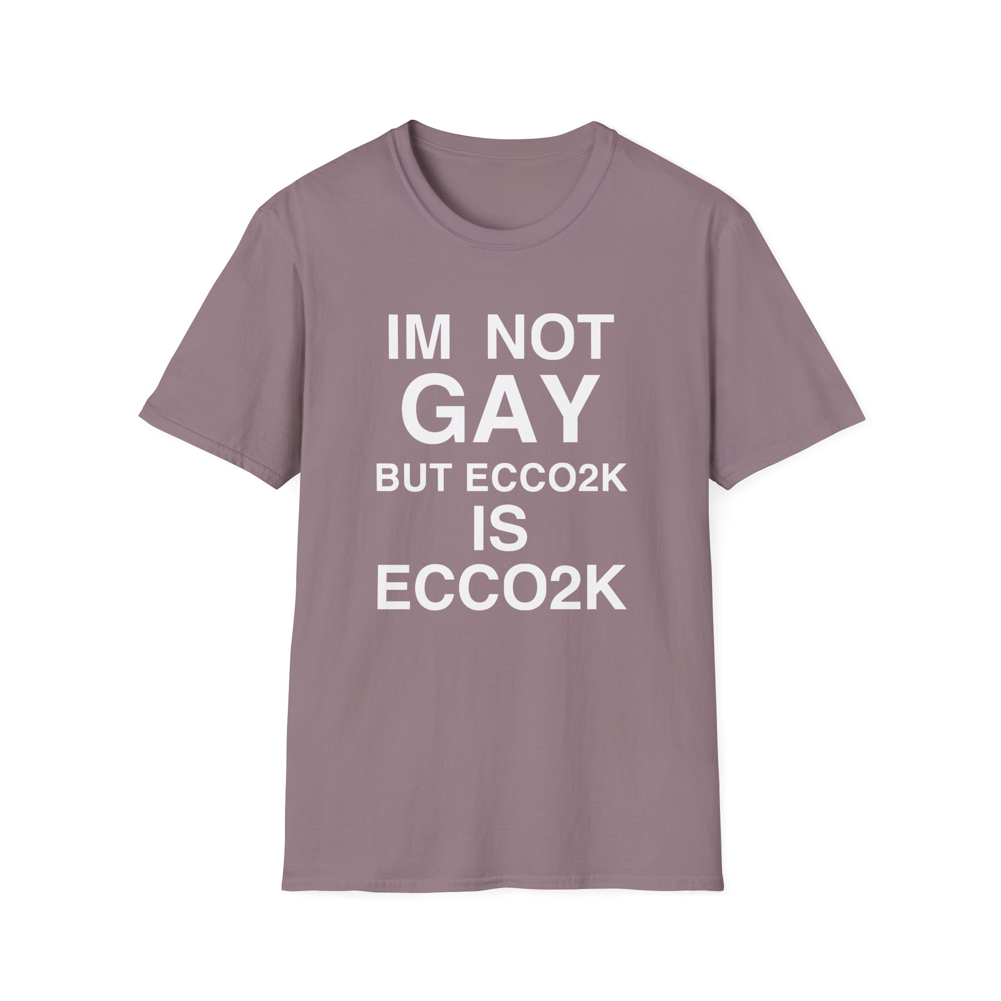 Ecco2k, I’m Not Gay but Ecco2k is Ecco2k Unisex Softstyle T-Shirt
