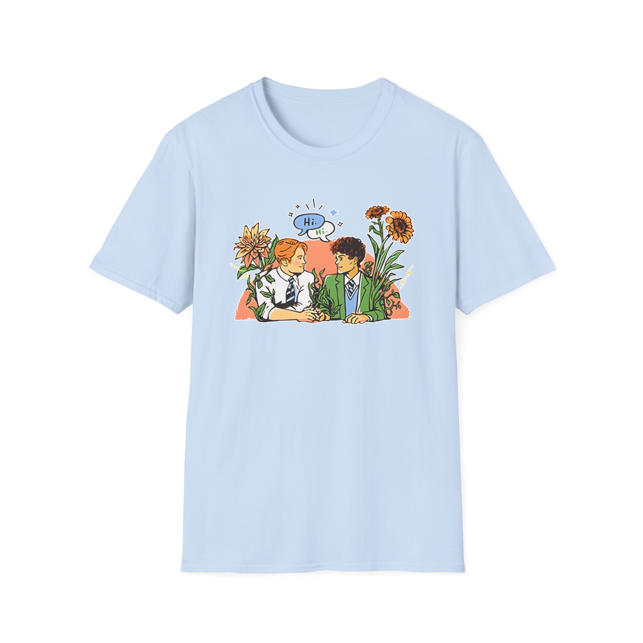 Heartstopper Nick & Charlie Unisex Softstyle T-Shirt