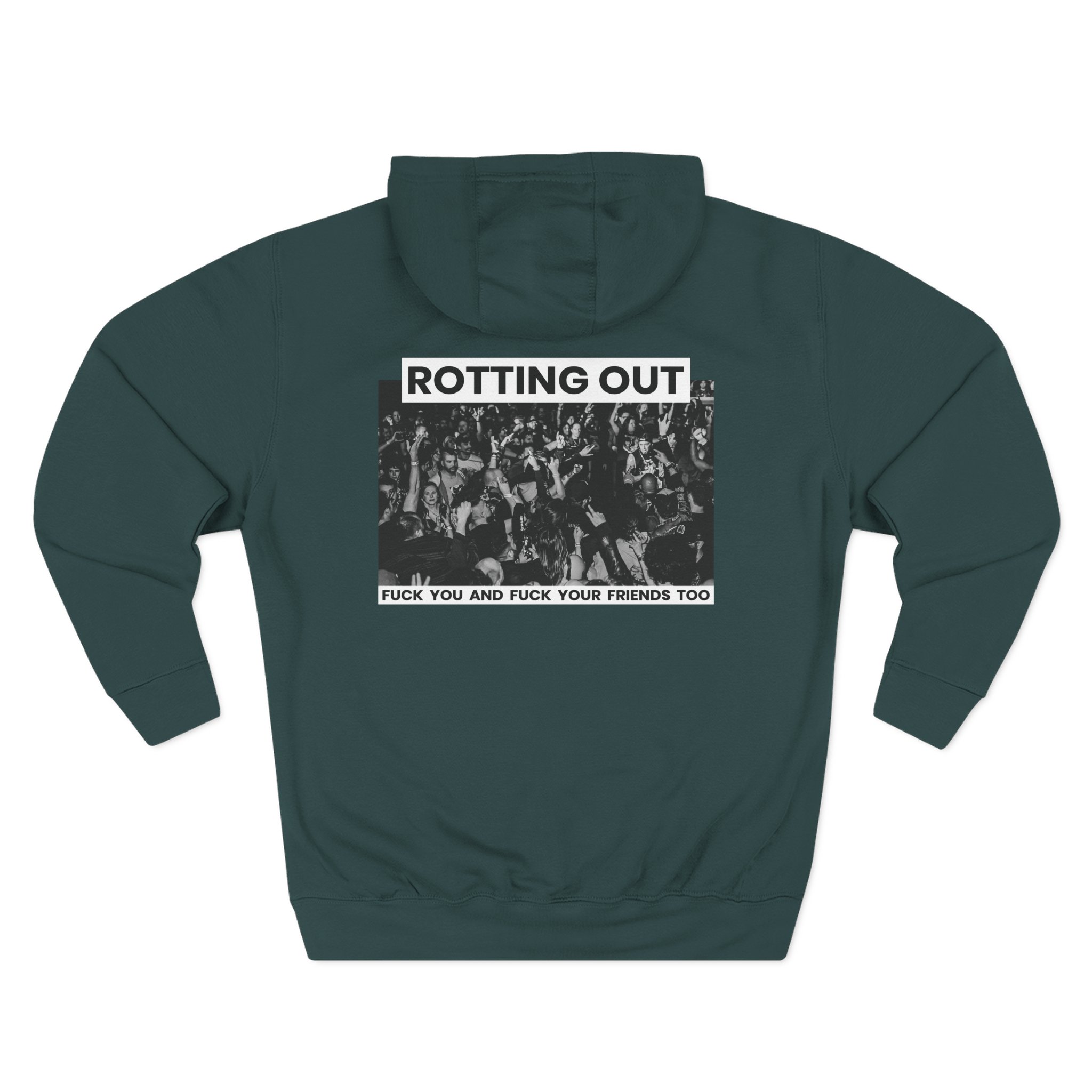 Rotting Out Three-Panel Fleece Hoodie