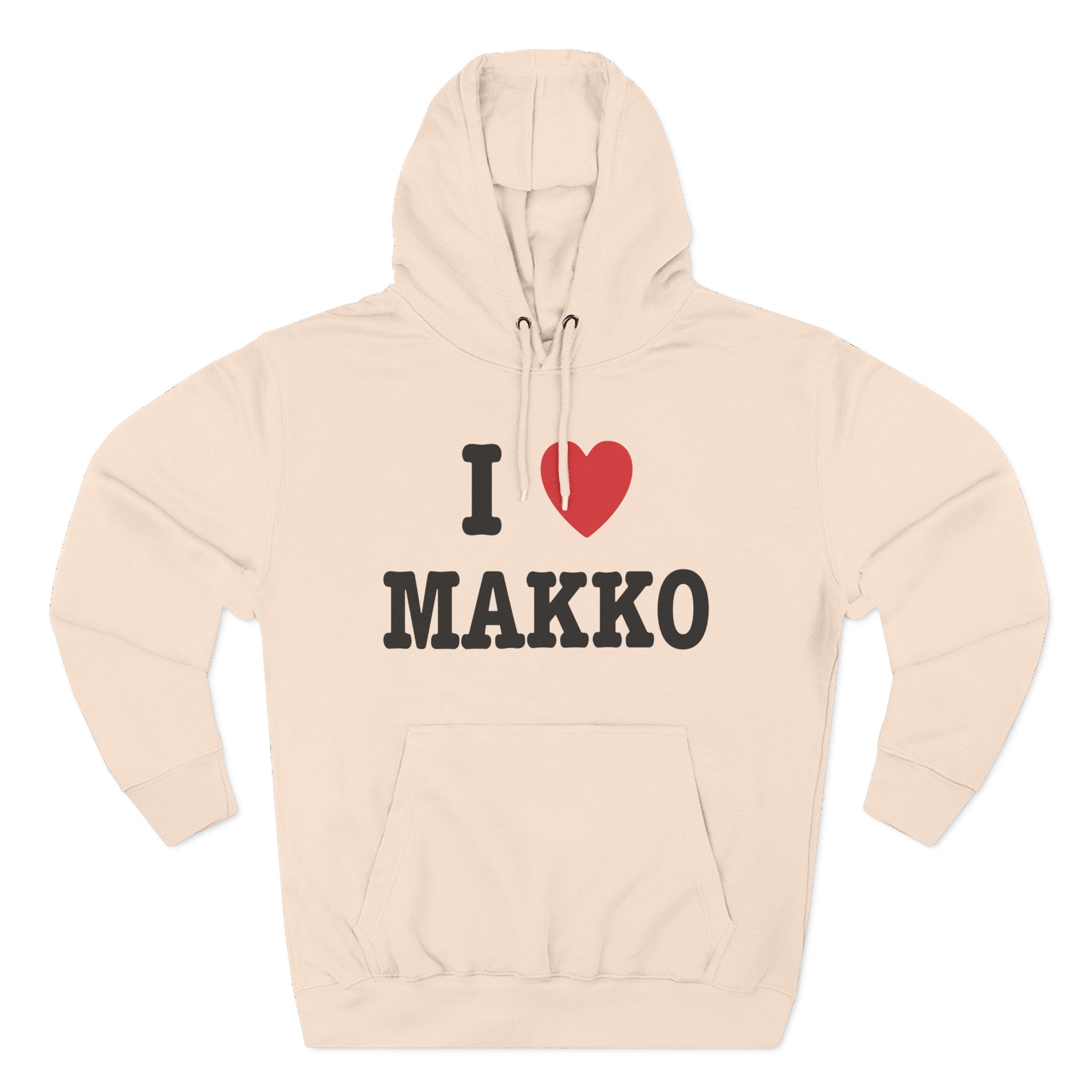 Makko Three-Panel Fleece Hoodie