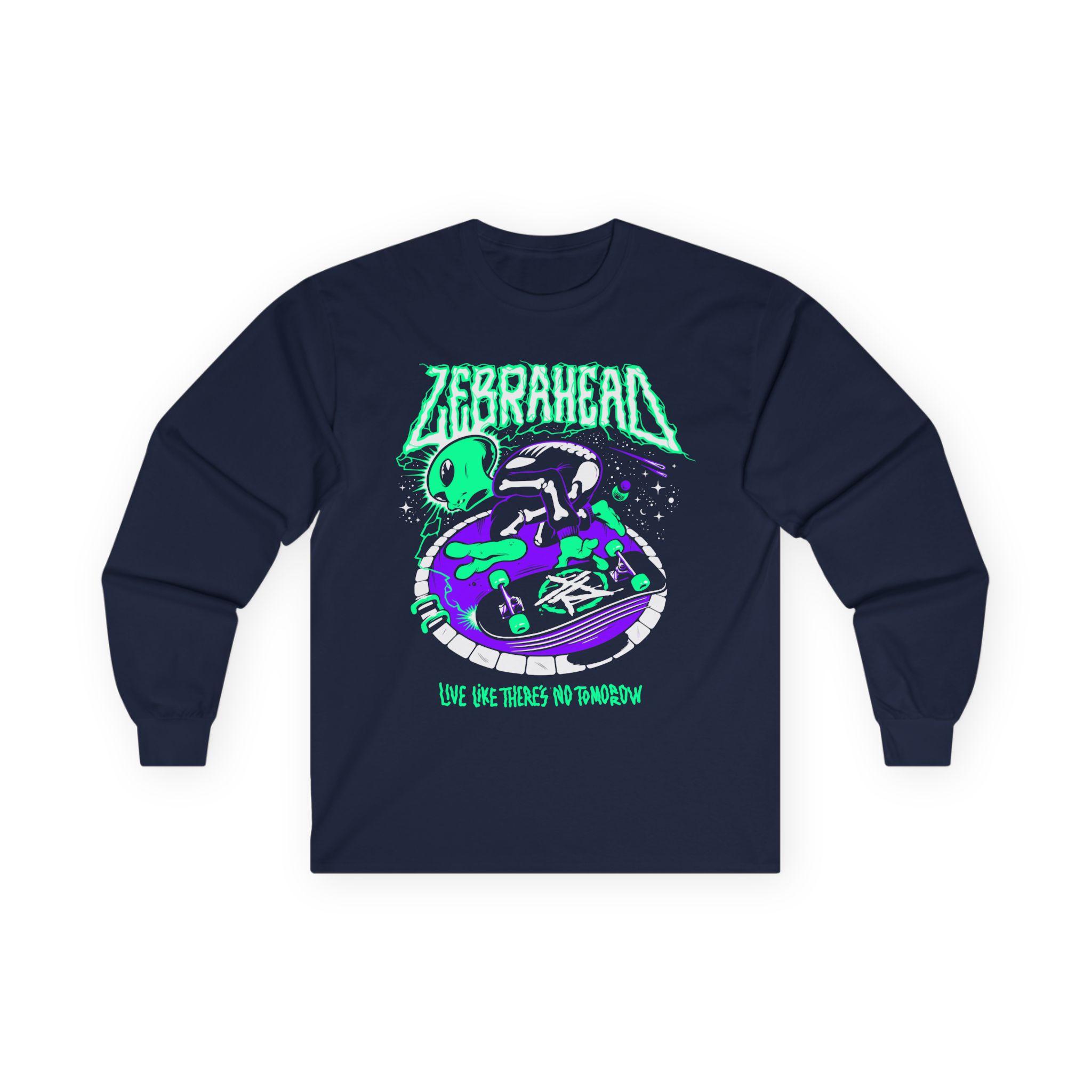 Zebrahead Alien Unisex Ultra Cotton Long Sleeve Tee