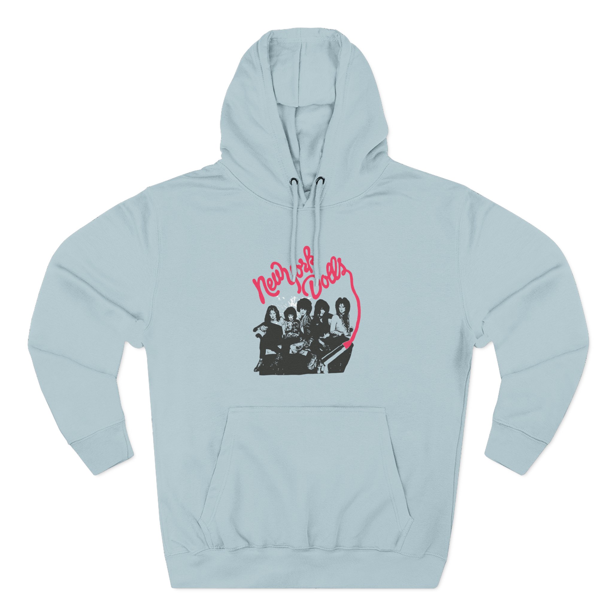 New York Dolls Lipstick Logo Three-Panel Fleece Hoodie