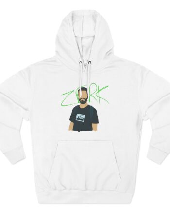 Zerkaa Profile Three-Panel Fleece Hoodie