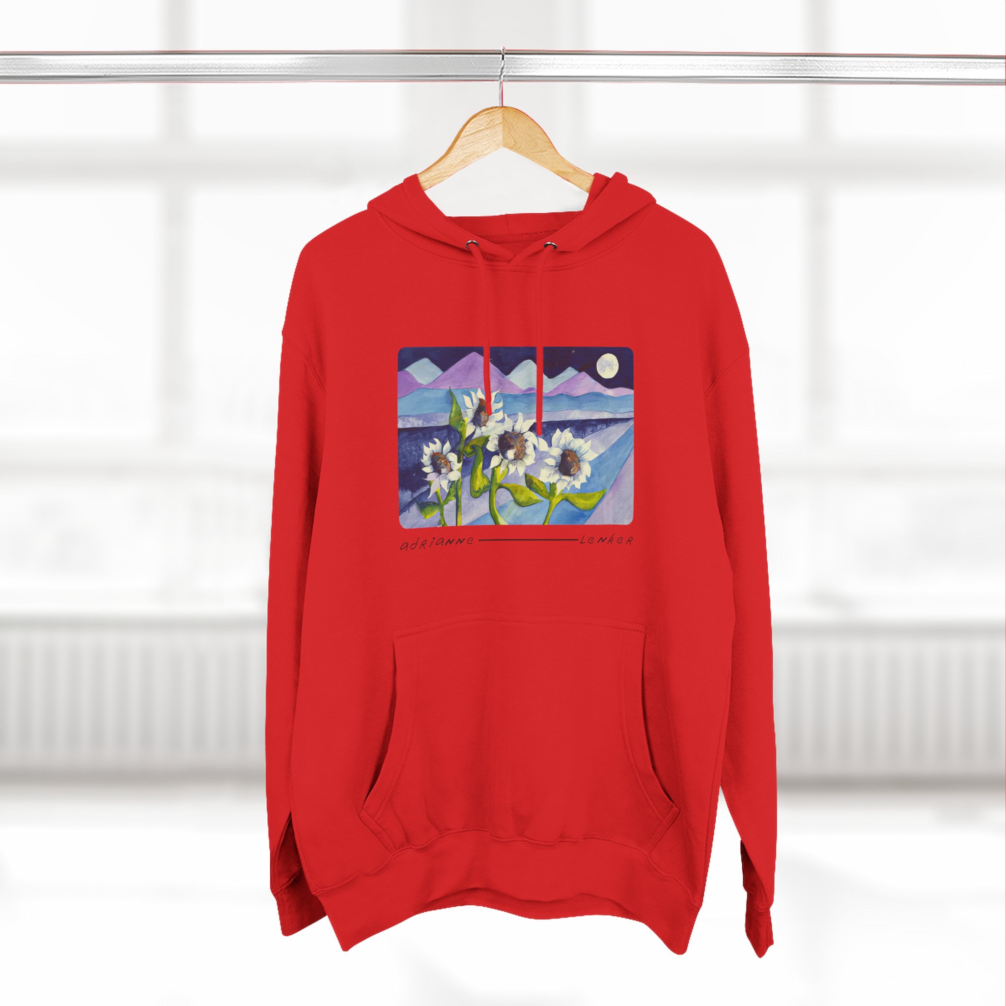 Adrianne Lenker Mema Moonflowers Three-panel Fleece Hoodie