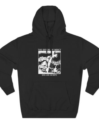 The Sisters Of Mercy Sins And Secrets Three-Panel Fleece Hoodie
