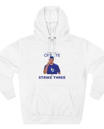 Trevor Bauer There’s Only One Eye in Strike Three Three-Panel Fleece Hoodie