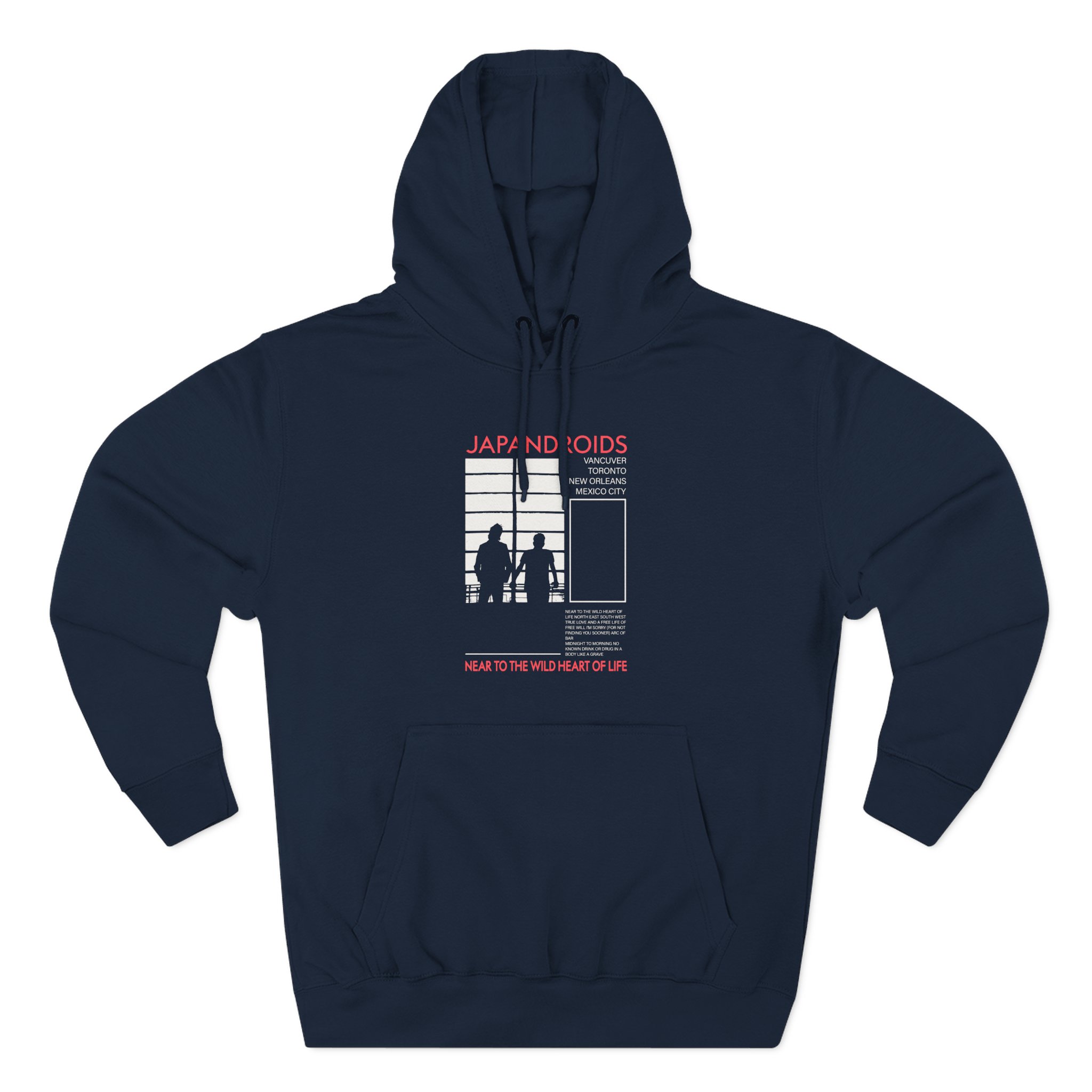 Japandroids Three-Panel Fleece Hoodie