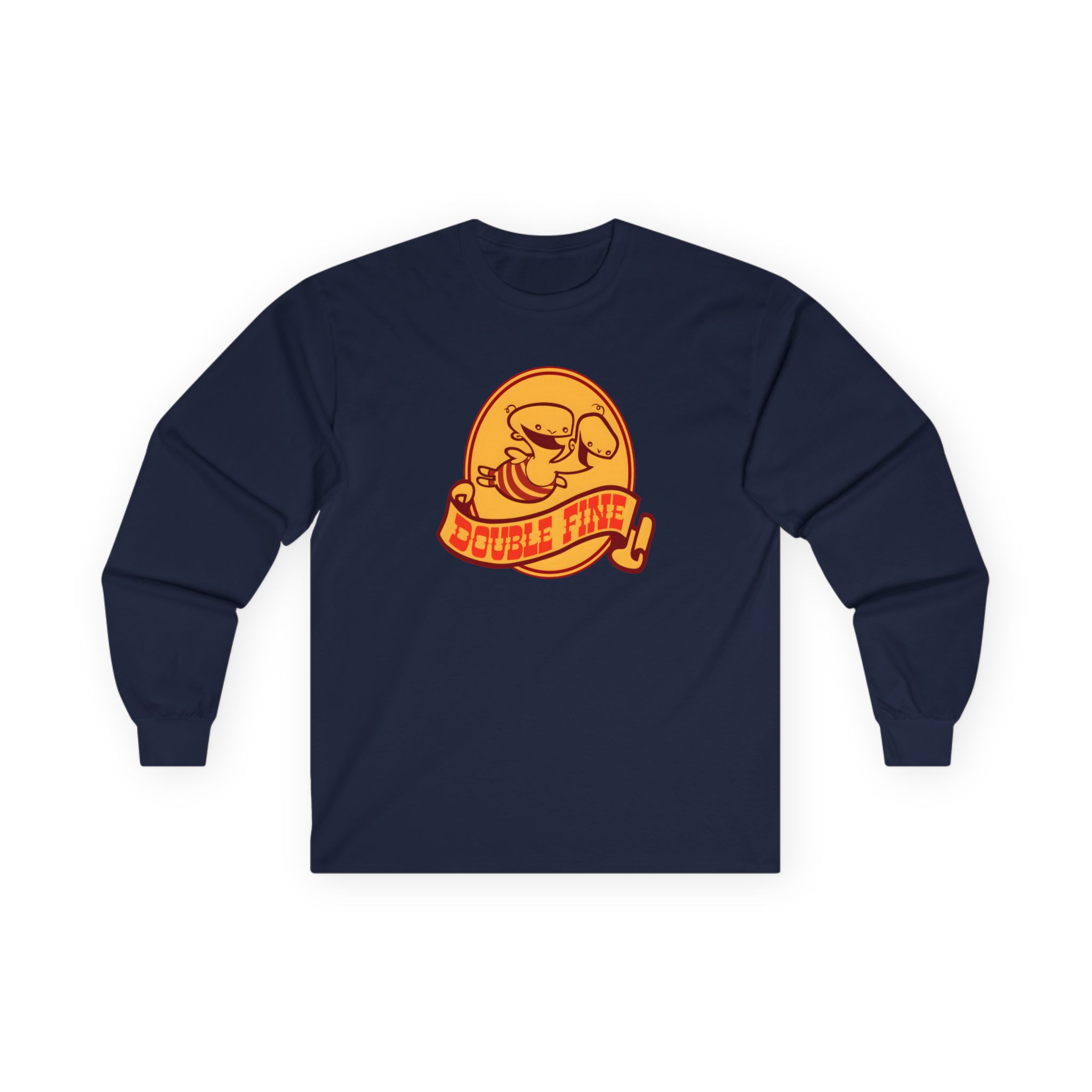 Double Fine Golden Two-headed Baby Unisex Ultra Cotton Long Sleeve Tee