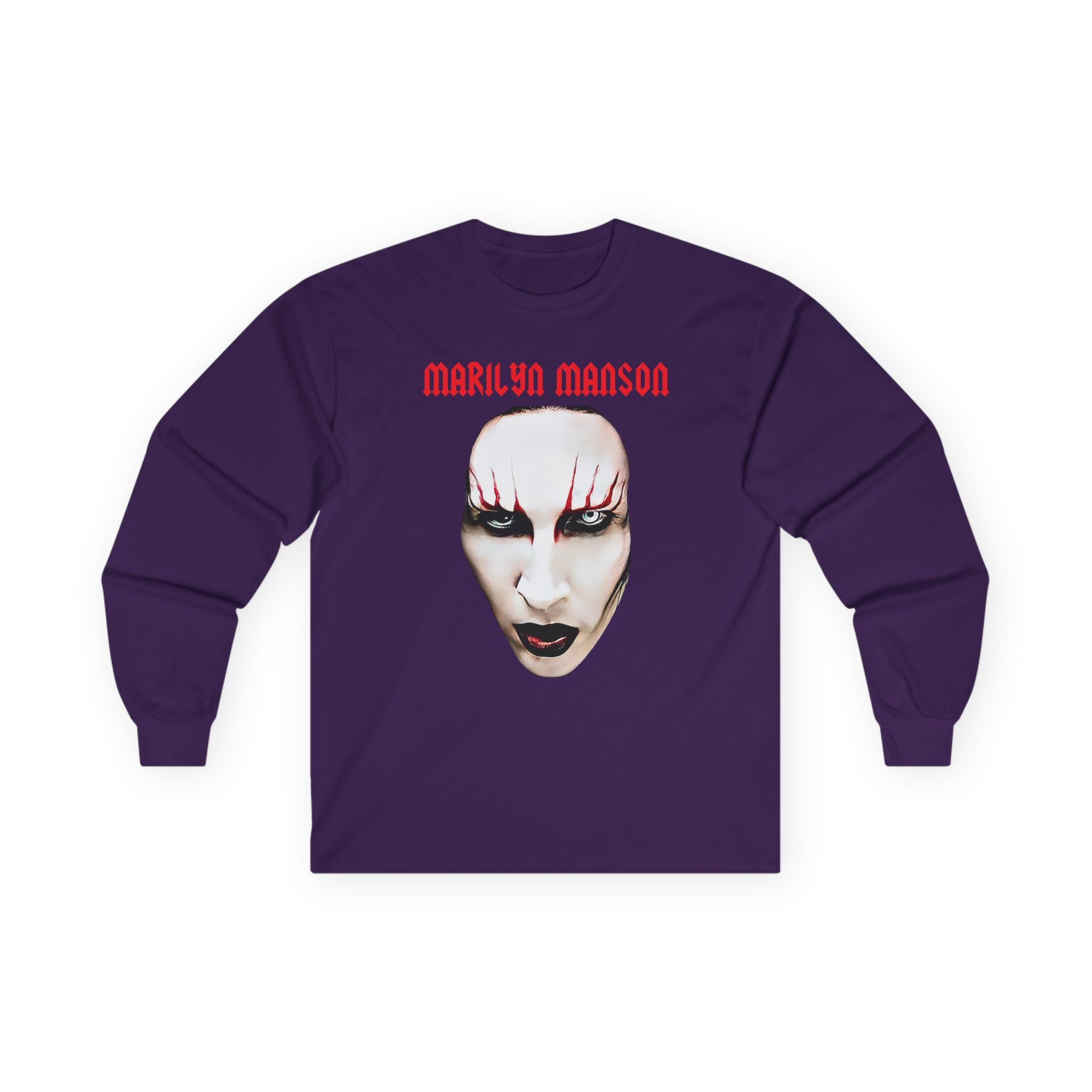 Marilyn Manson Red Lips Unisex Ultra Cotton Long Sleeve Tee