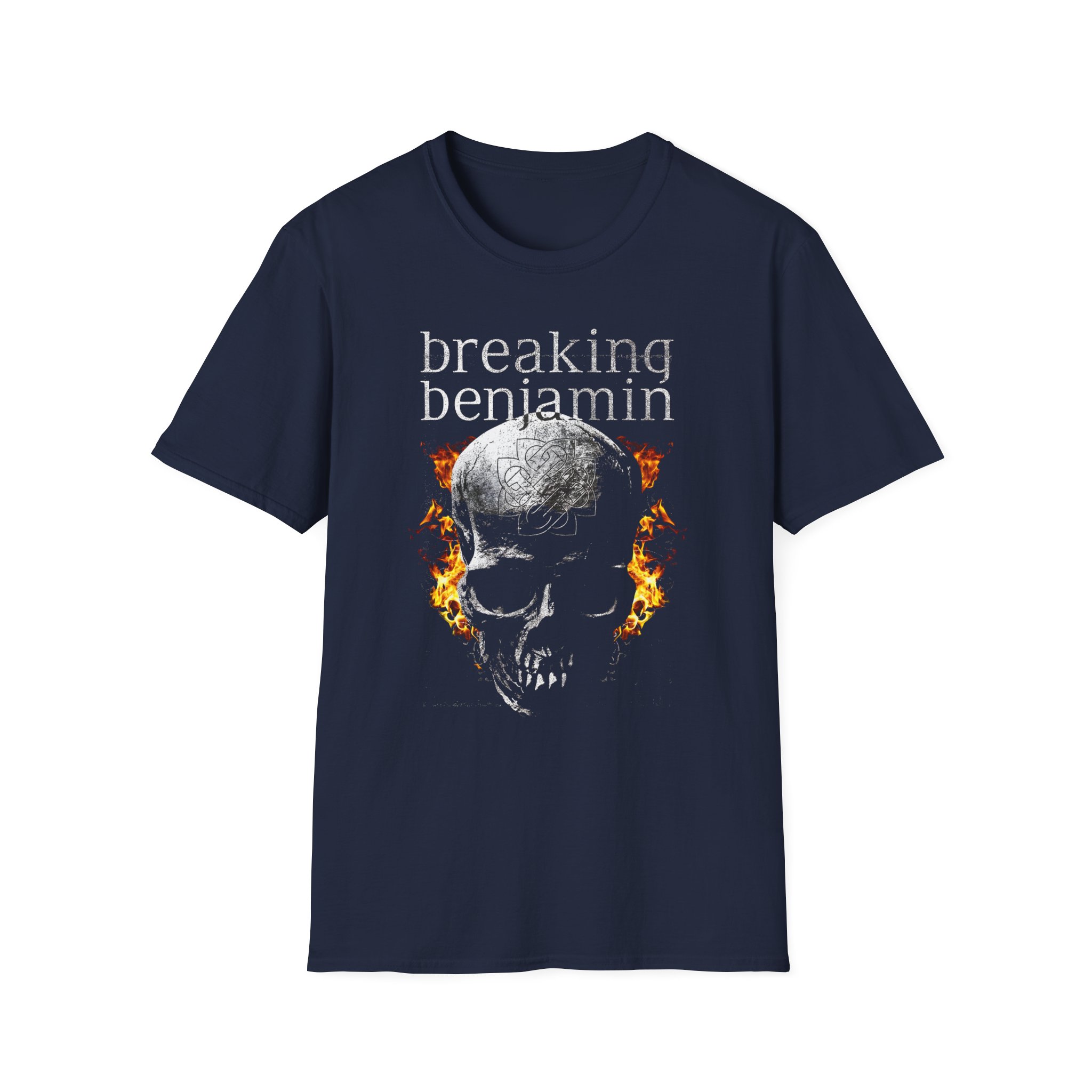 Breaking Benjamin Fire Skull Unisex Softstyle T-Shirt