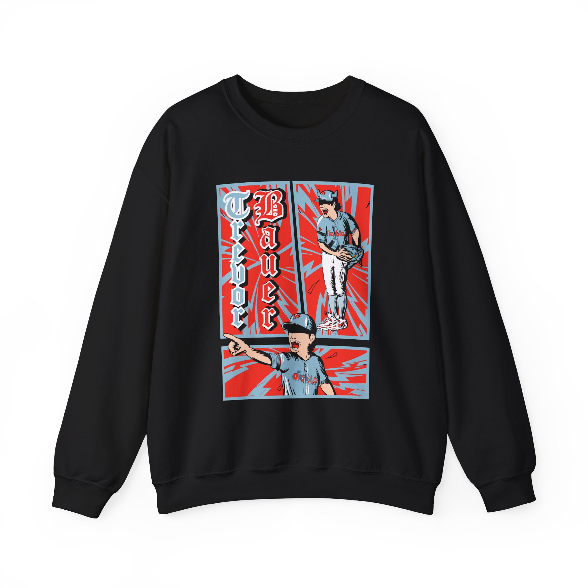 Trevor Bauer Diablo's Comic Strip Unisex Heavy Blendâ„¢ Crewneck Sweatshirt