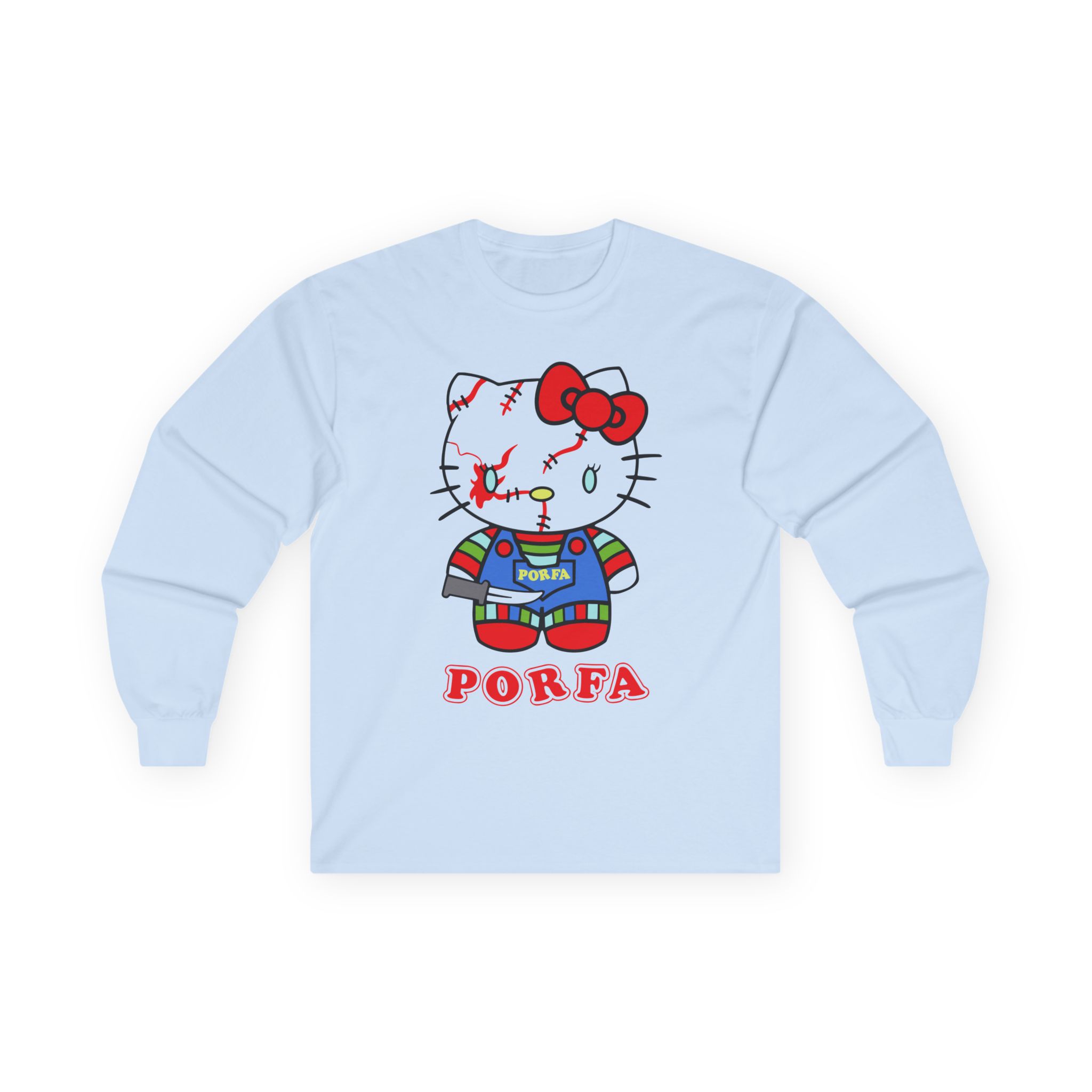 Porfa Hello Kitty Halloween Unisex Ultra Cotton Long Sleeve Tee