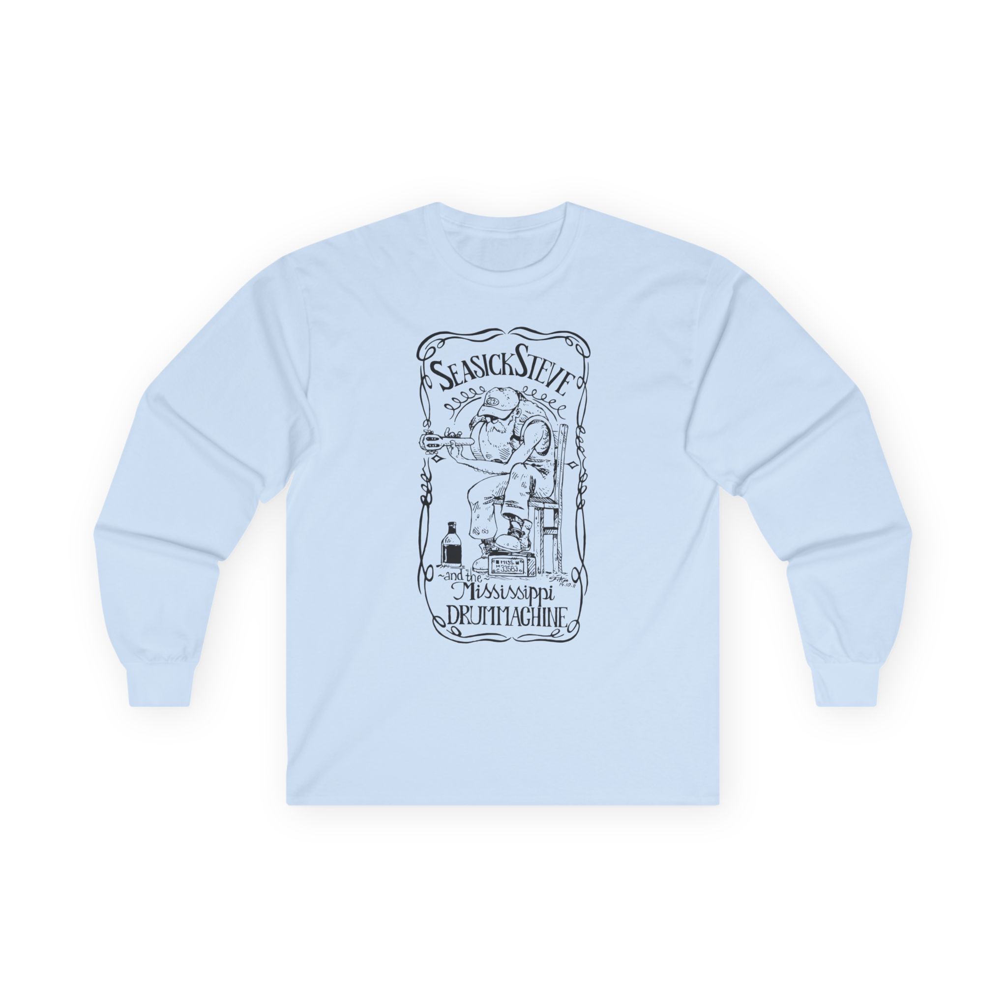 Seasick Steve Mississippi Drum Machine Unisex Ultra Cotton Long Sleeve Tee