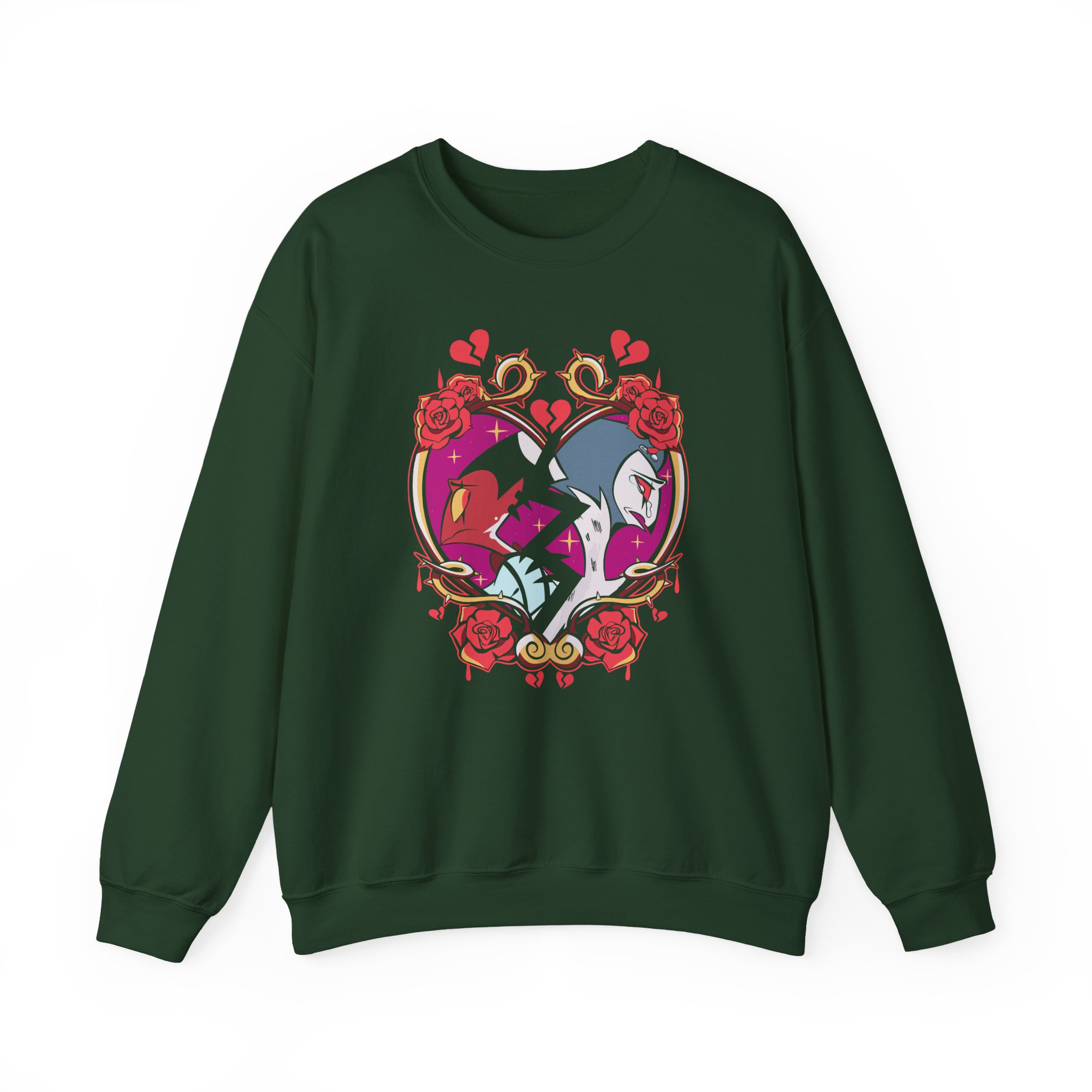 Vivziepop Shattered Hearts Unisex Heavy Blendâ„¢ Crewneck Sweatshirt