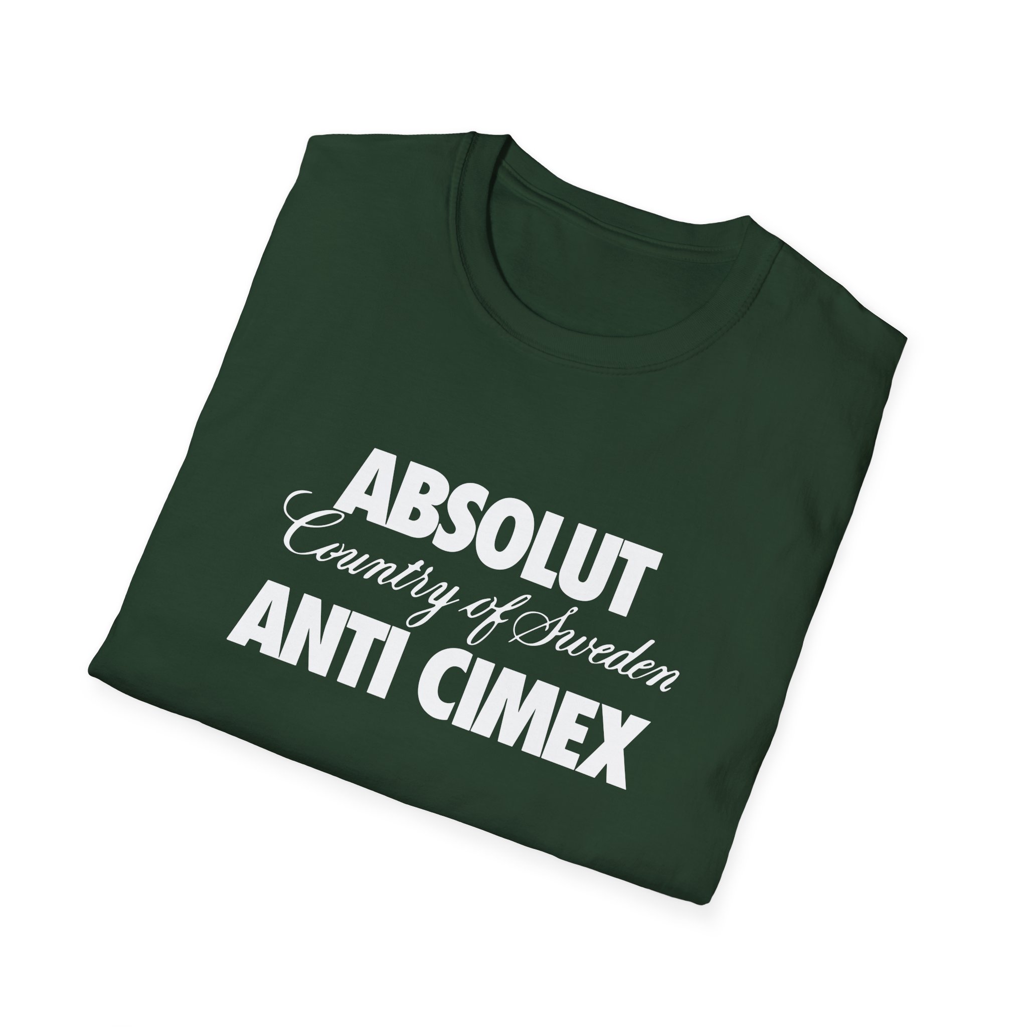 Anti Cimex Absolut Country of Sweden Unisex Softstyle T-shirt