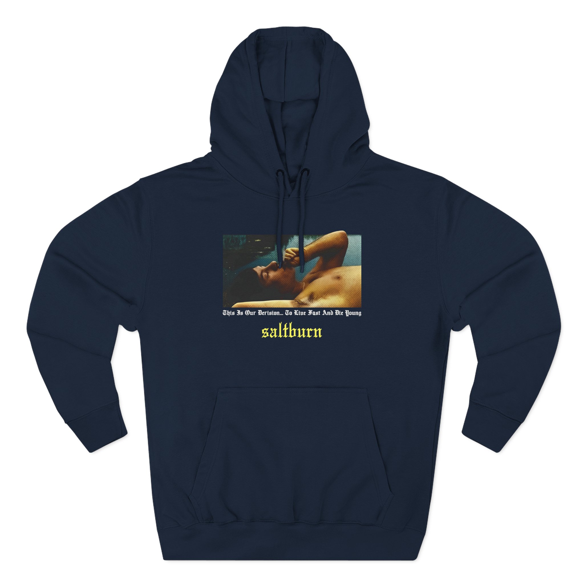 Saltburn This Is Our Derision Three-Panel Fleece Hoodie