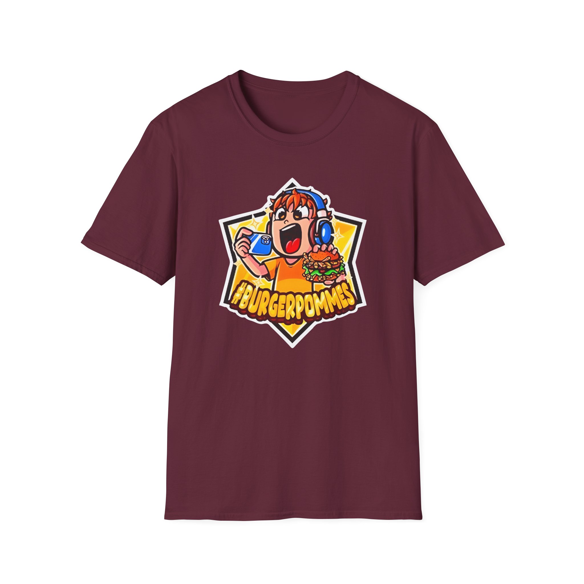 Burger Pommes Unisex Softstyle T-Shirt