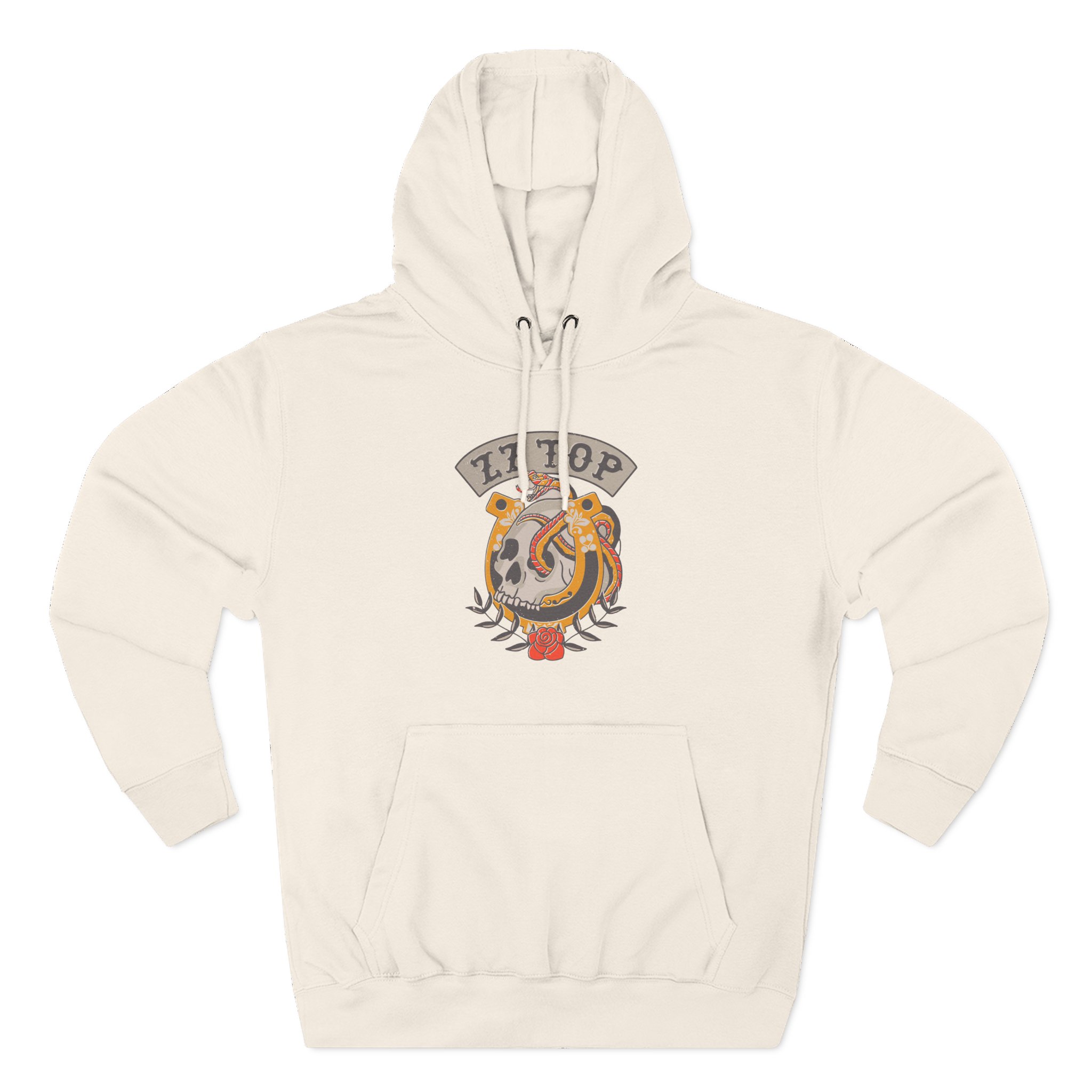 ZZ Top Skull Three-Panel Fleece Hoodie