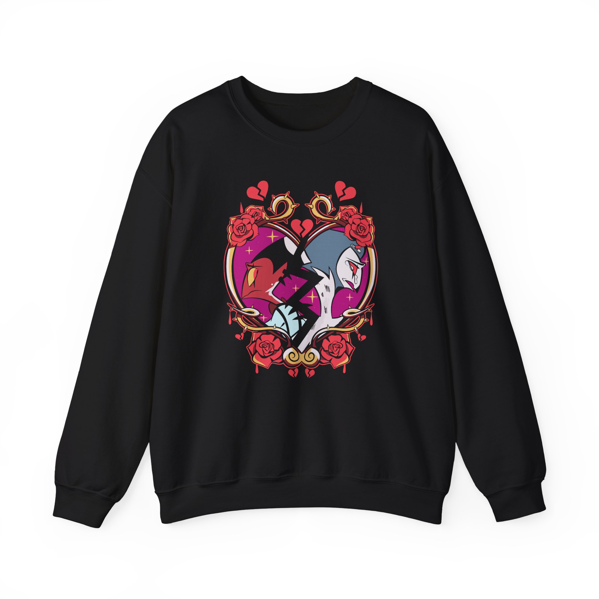 Vivziepop Shattered Hearts Unisex Heavy Blendâ„¢ Crewneck Sweatshirt