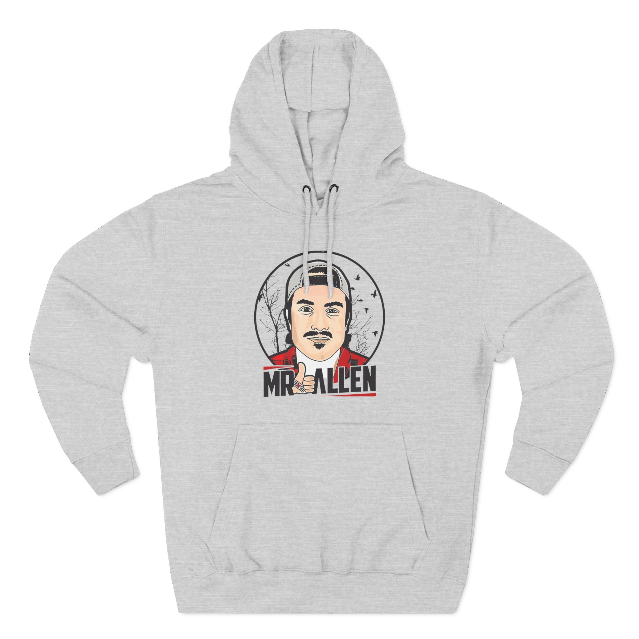 Mrballen Like Button Three-Panel Fleece Hoodie