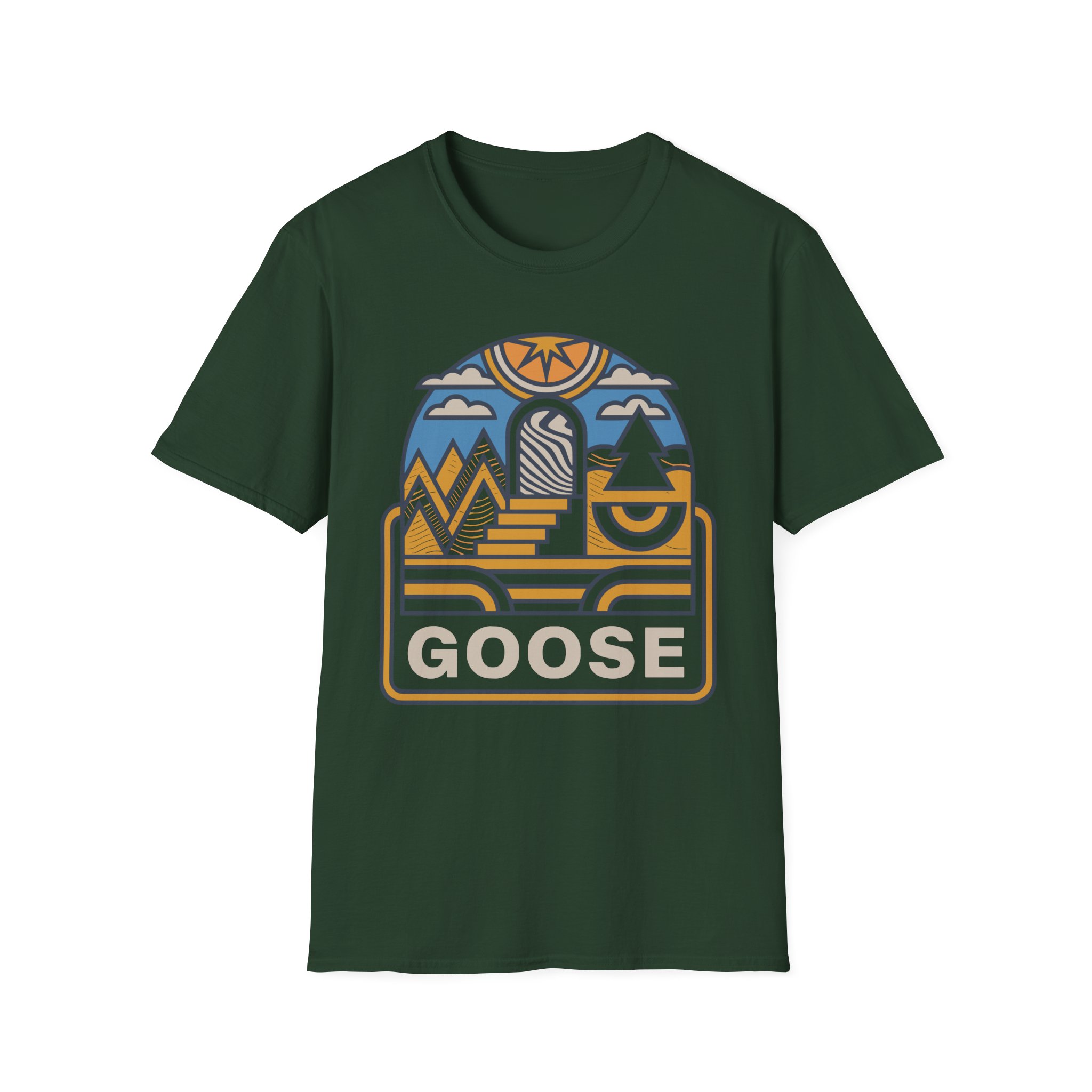 Goose Trippy Staircase Unisex Softstyle T-Shirt
