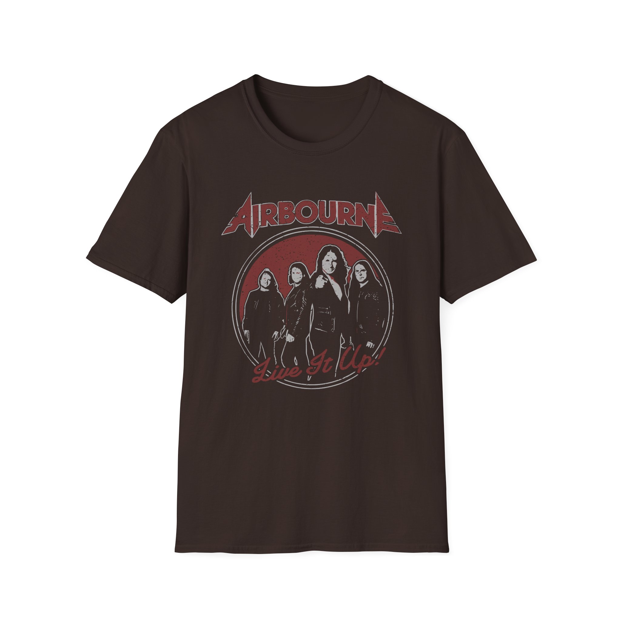 Airbourne - Black Live It Up Unisex Softstyle T-Shirt