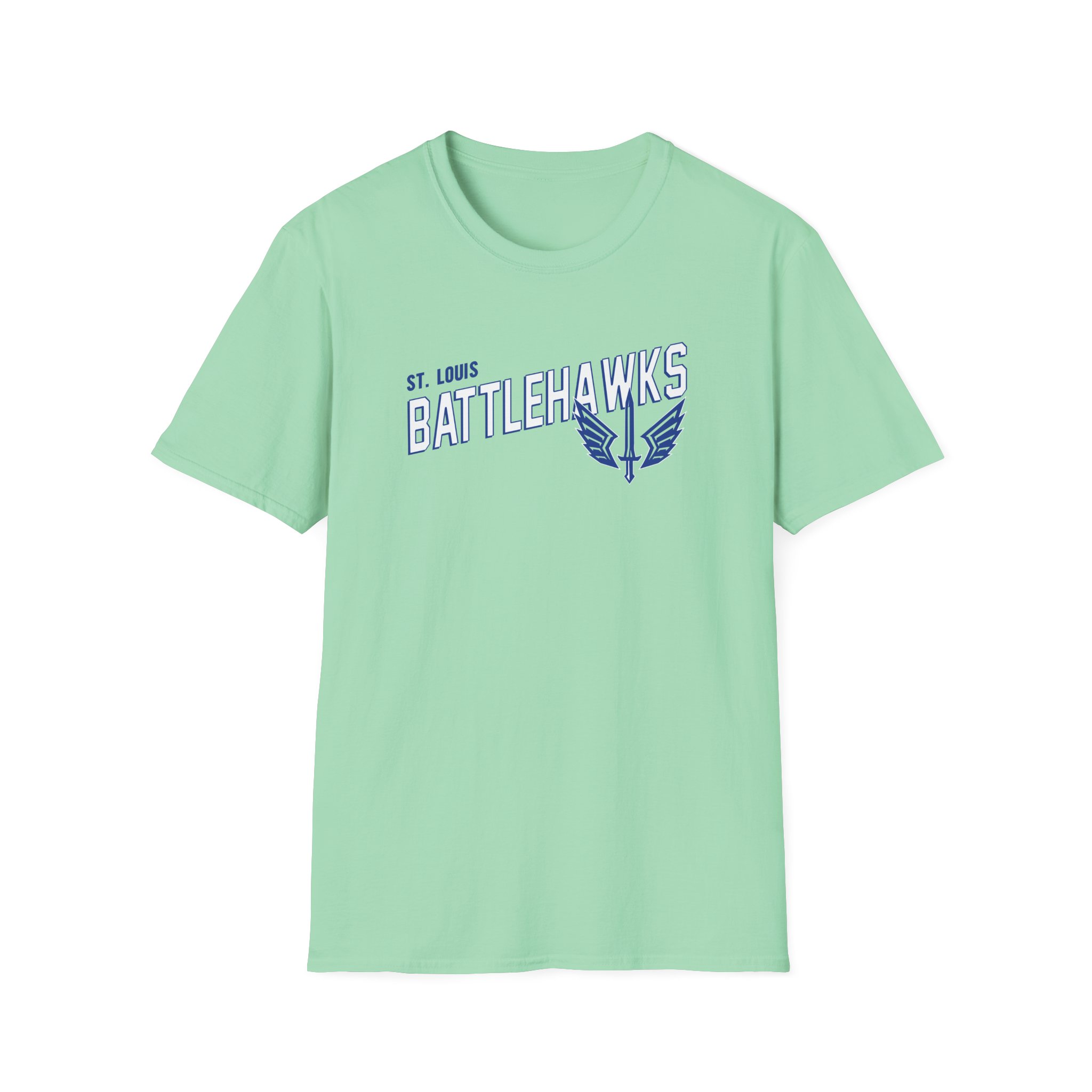 St. Louis Battlehawks 108 Stitches Tarc Merman Unisex Softstyle T-Shirt