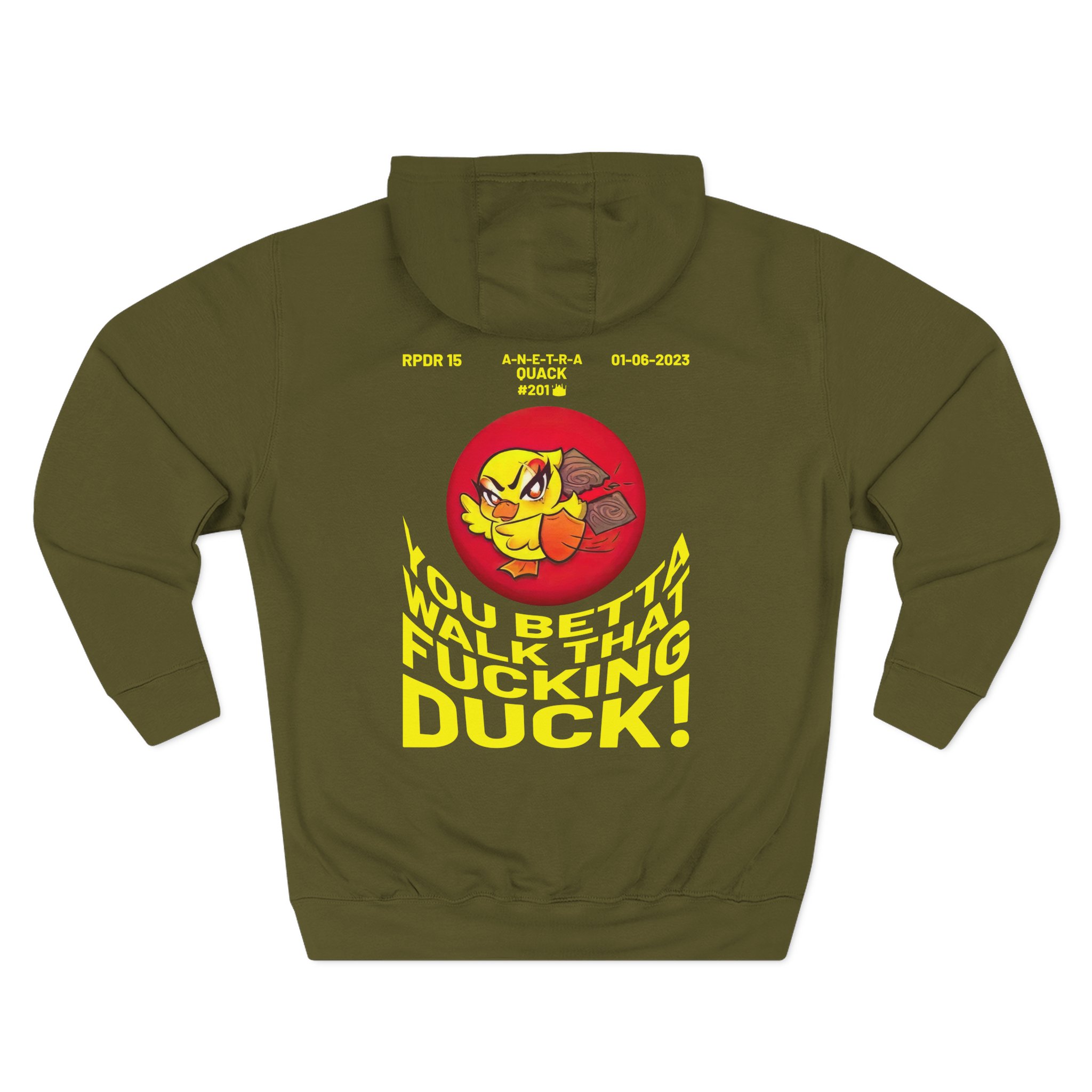 Anetra You Betta Three-Panel Fleece Hoodie