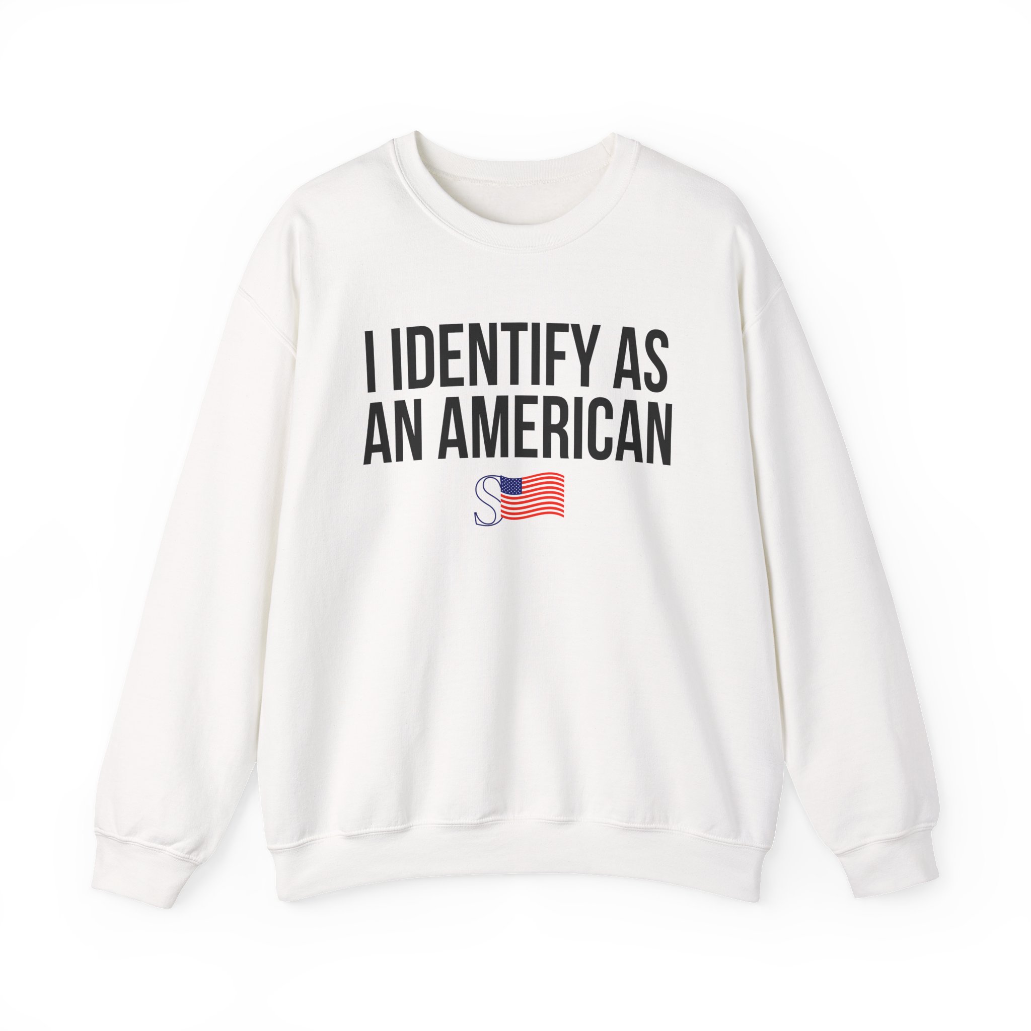 Sean Strickland I Identify as an American Unisex Heavy Blendâ„¢ Crewneck Sweatshirt