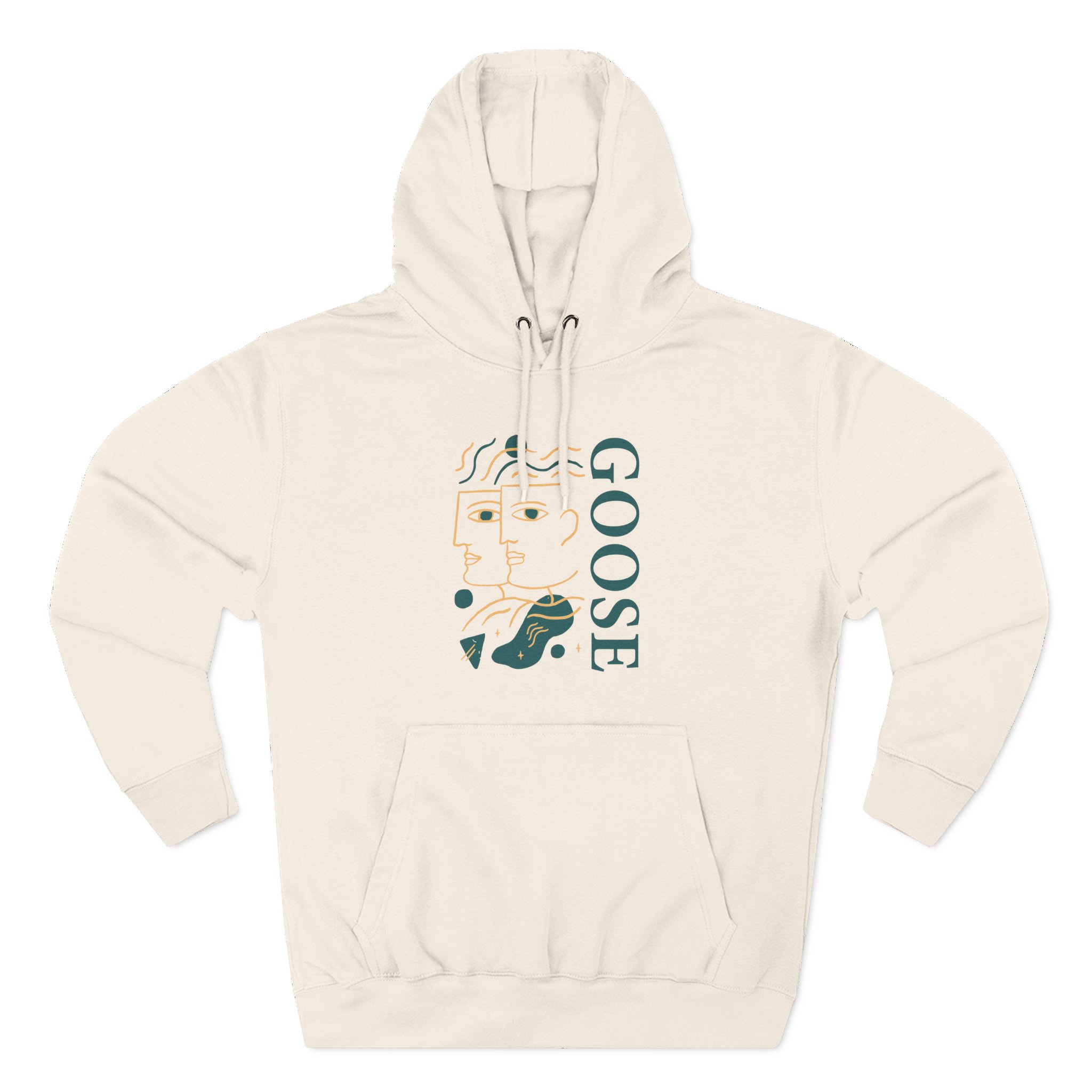 Goose Three-Panel Fleece Hoodie