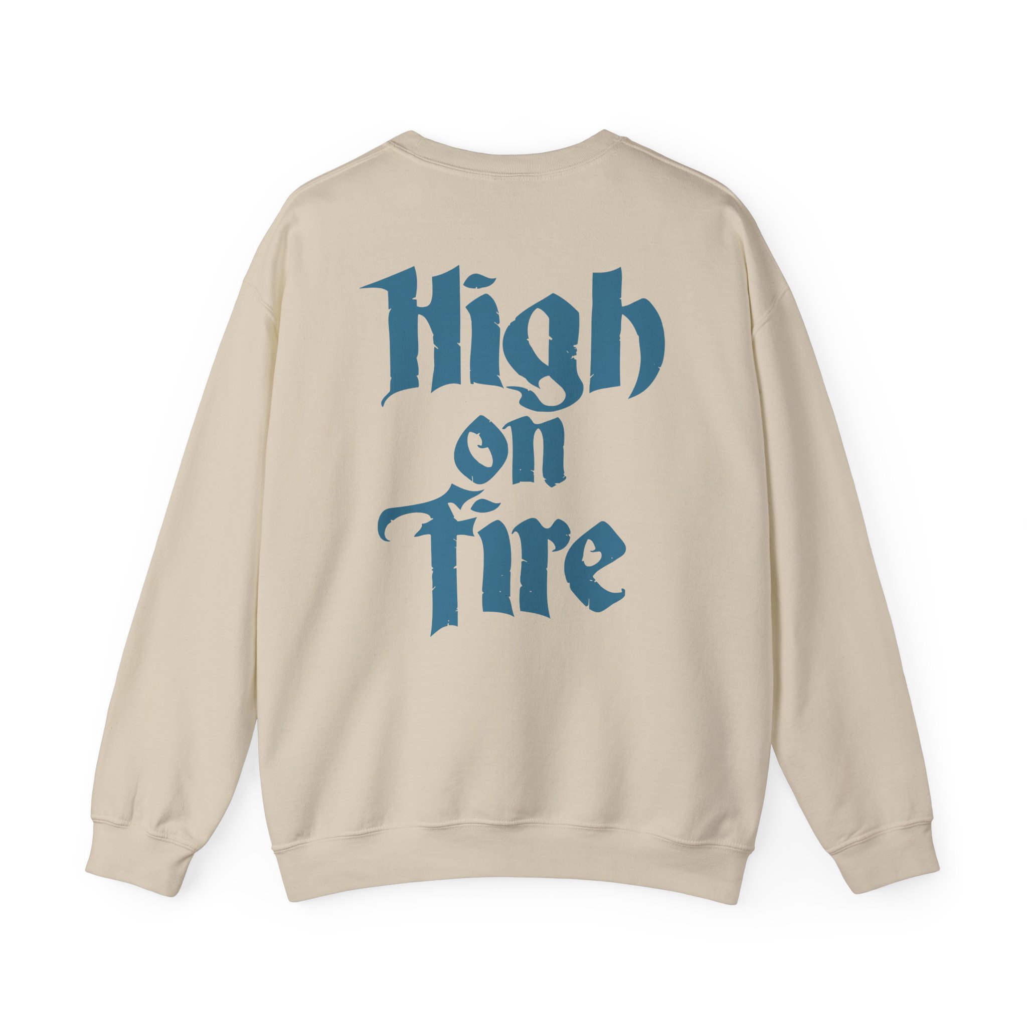 High on Fire Skull Knife Unisex Heavy Blendâ„¢ Crewneck Sweatshirt