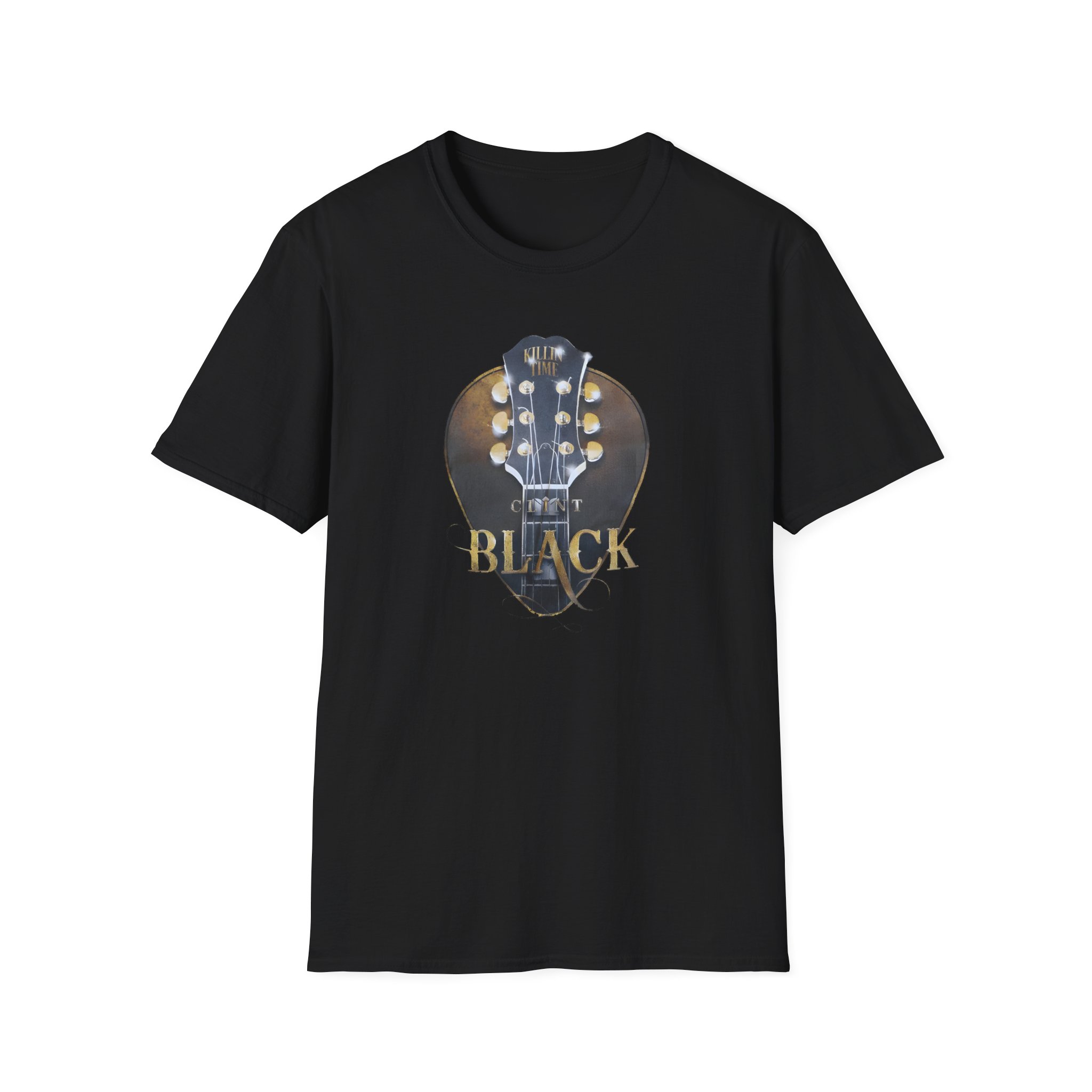 Clint Black Headstock Unisex Softstyle T-Shirt
