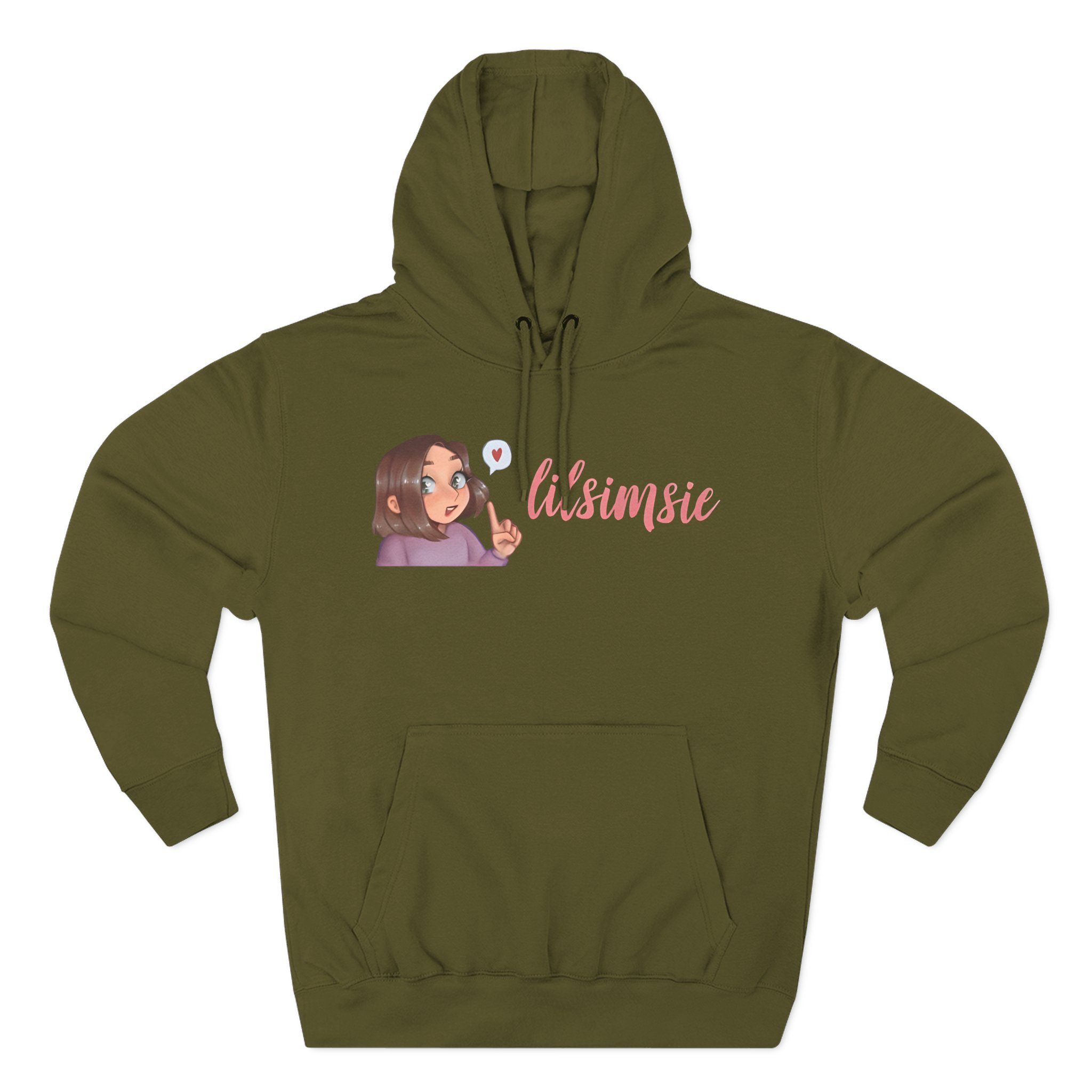 Lilsimsie Three-Panel Fleece Hoodie
