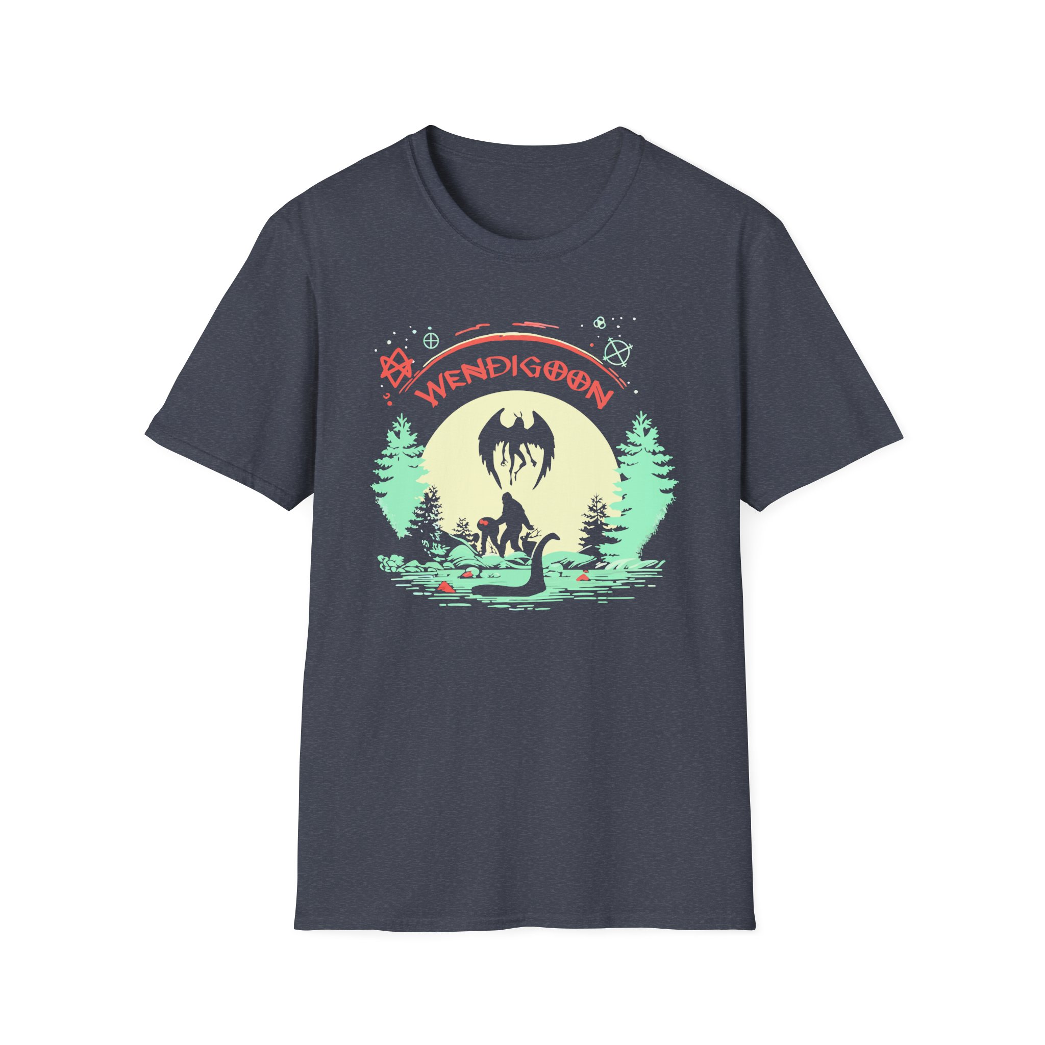 Wendigoon Cryptids on Tour Unisex Softstyle T-Shirt