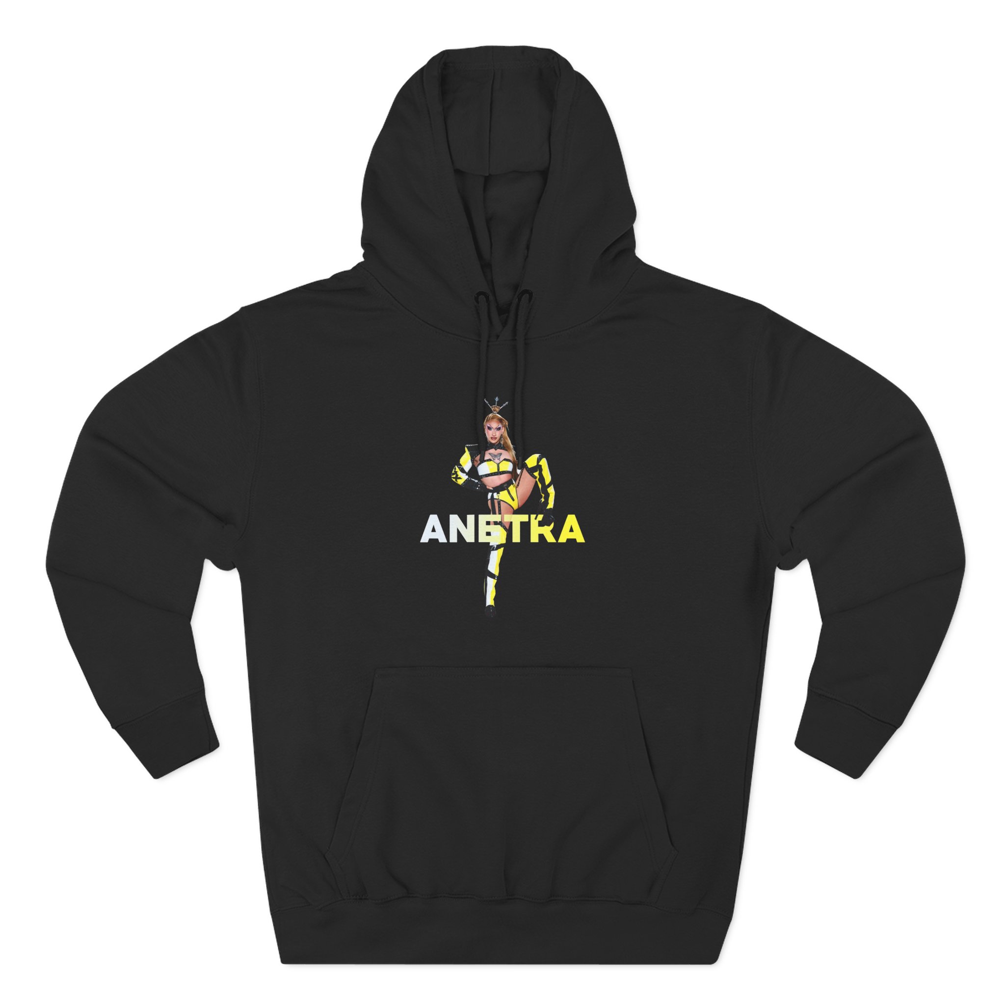 Anetra Three-Panel Fleece Hoodie