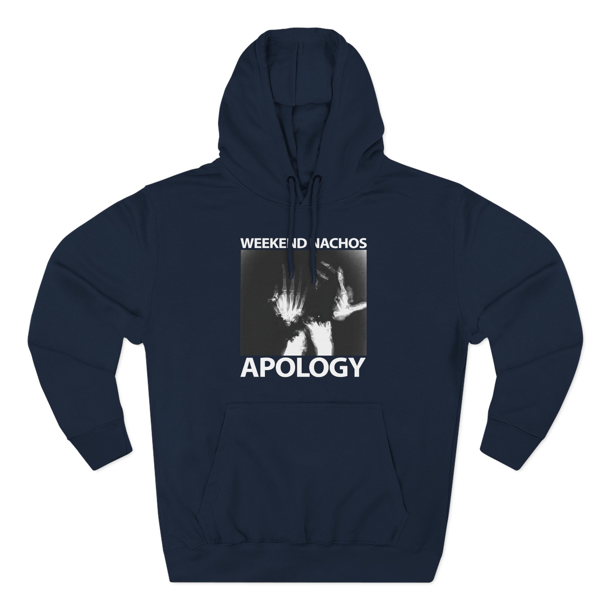 Weekend Nachos Apology Three-Panel Fleece Hoodie