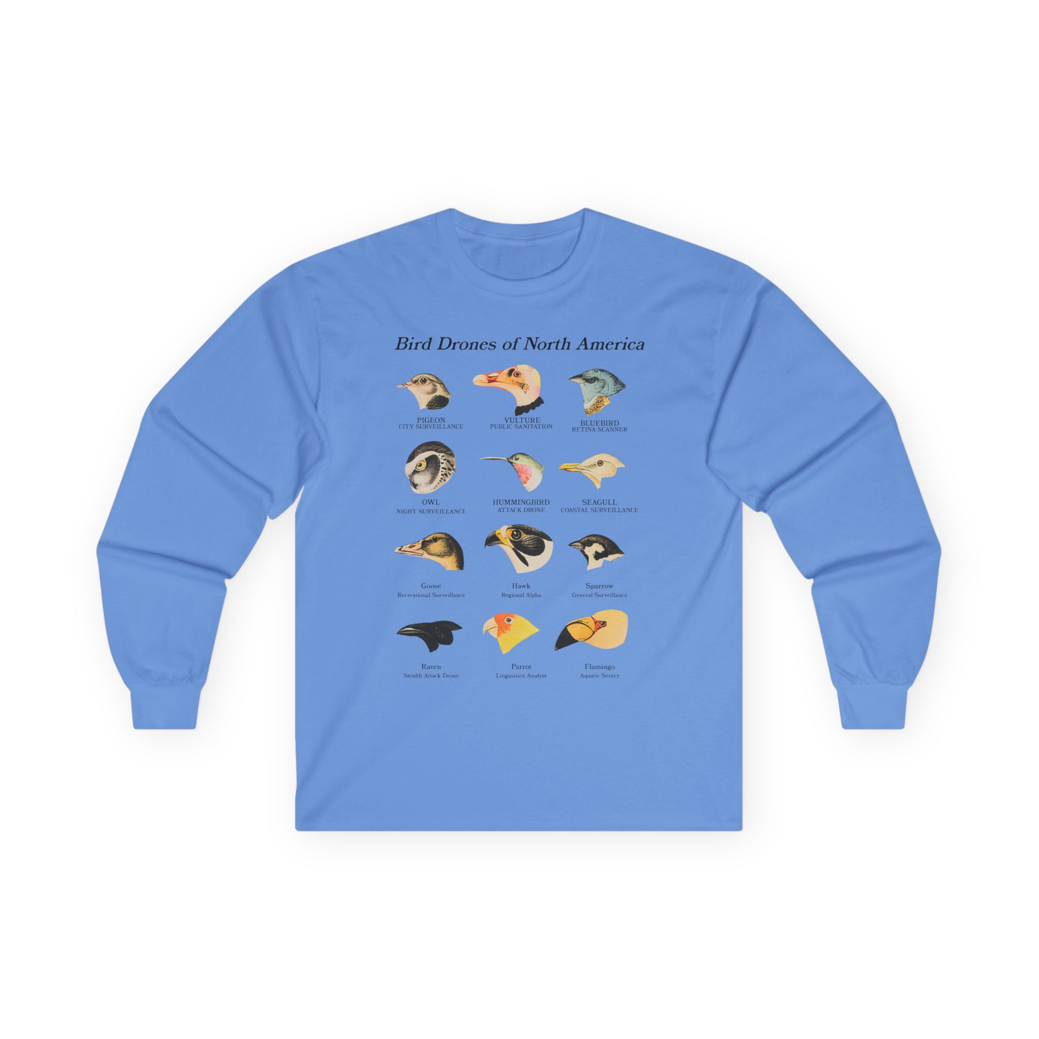 Birds Arent Real Bird Drones of North America Unisex Ultra Cotton Long Sleeve Tee