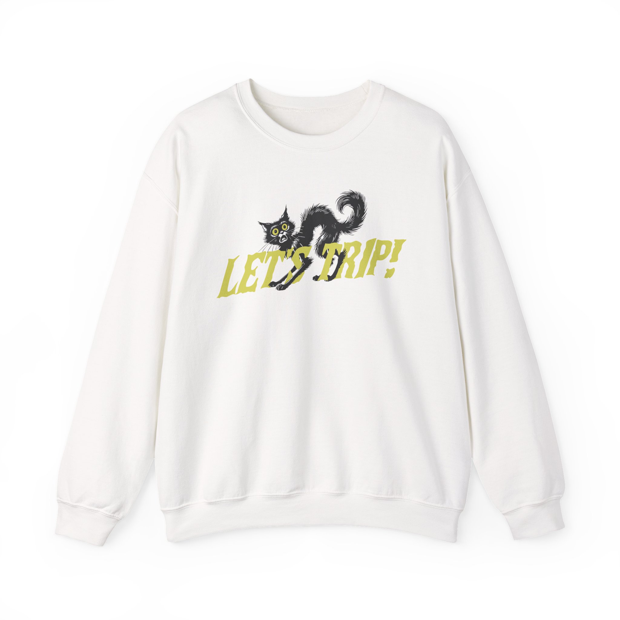 Sturniolo Let's Trip Cat Unisex Heavy Blendâ„¢ Crewneck Sweatshirt