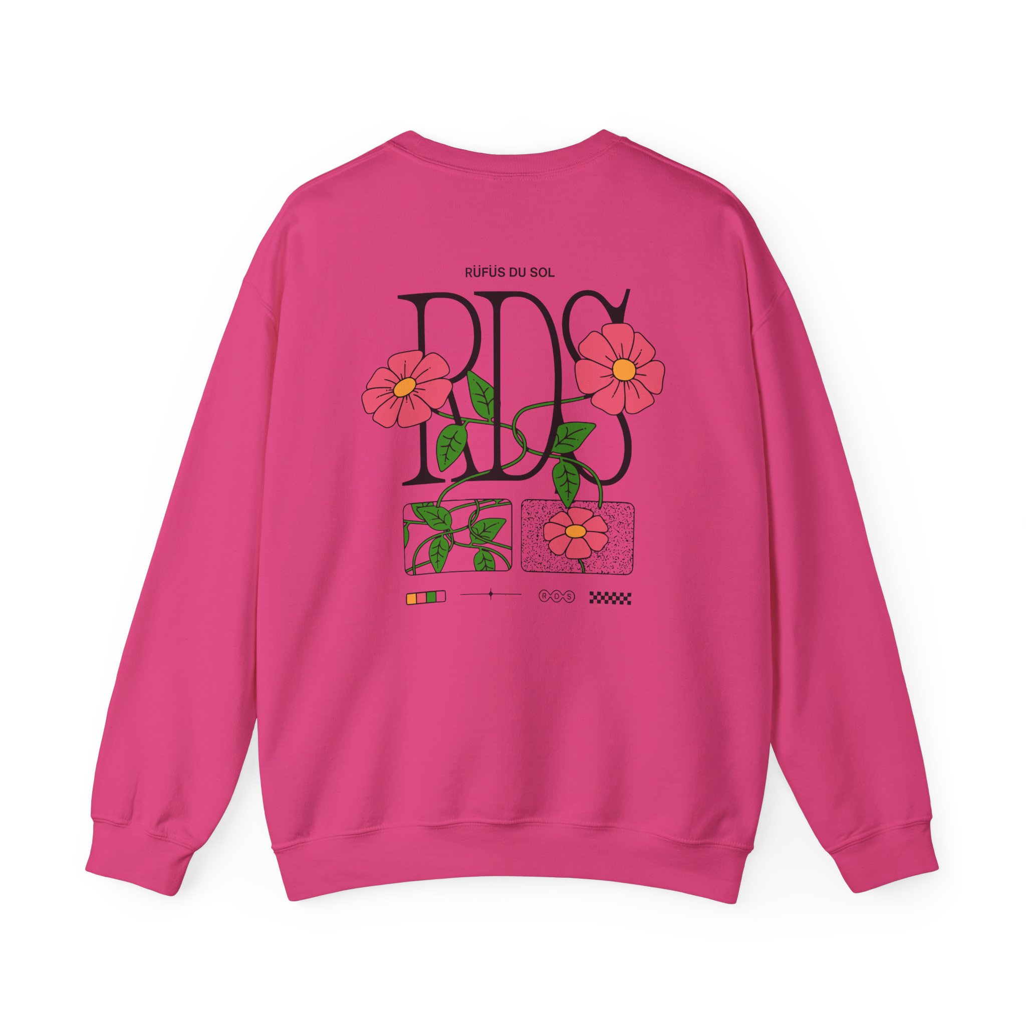 Rufus Du Sol Flower Ecru Unisex Heavy Blendâ„¢ Crewneck Sweatshirt