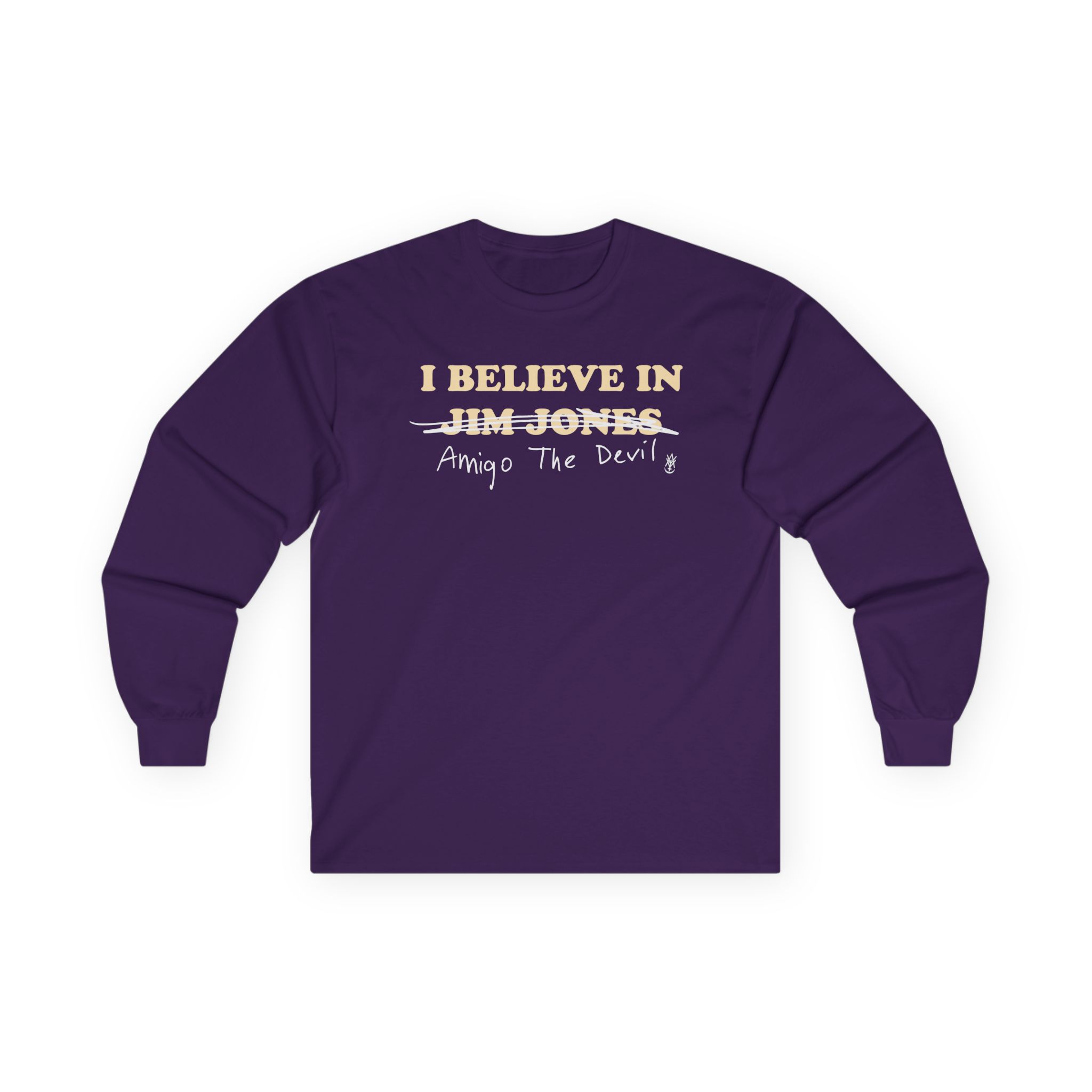 Amigo The Devil I Believe In Jim Jones Unisex Ultra Cotton Long Sleeve Tee