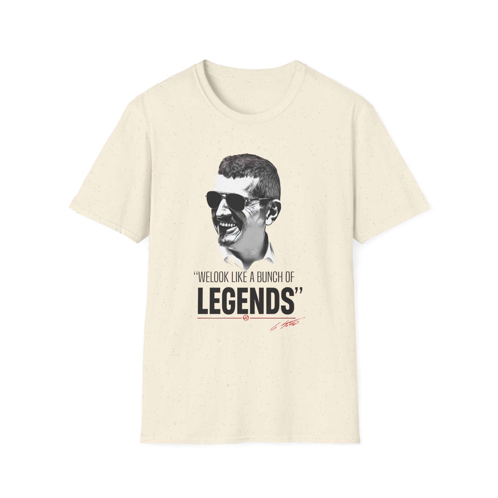 Haas F1 Guenther Steiner Legends Unisex Softstyle T-Shirt