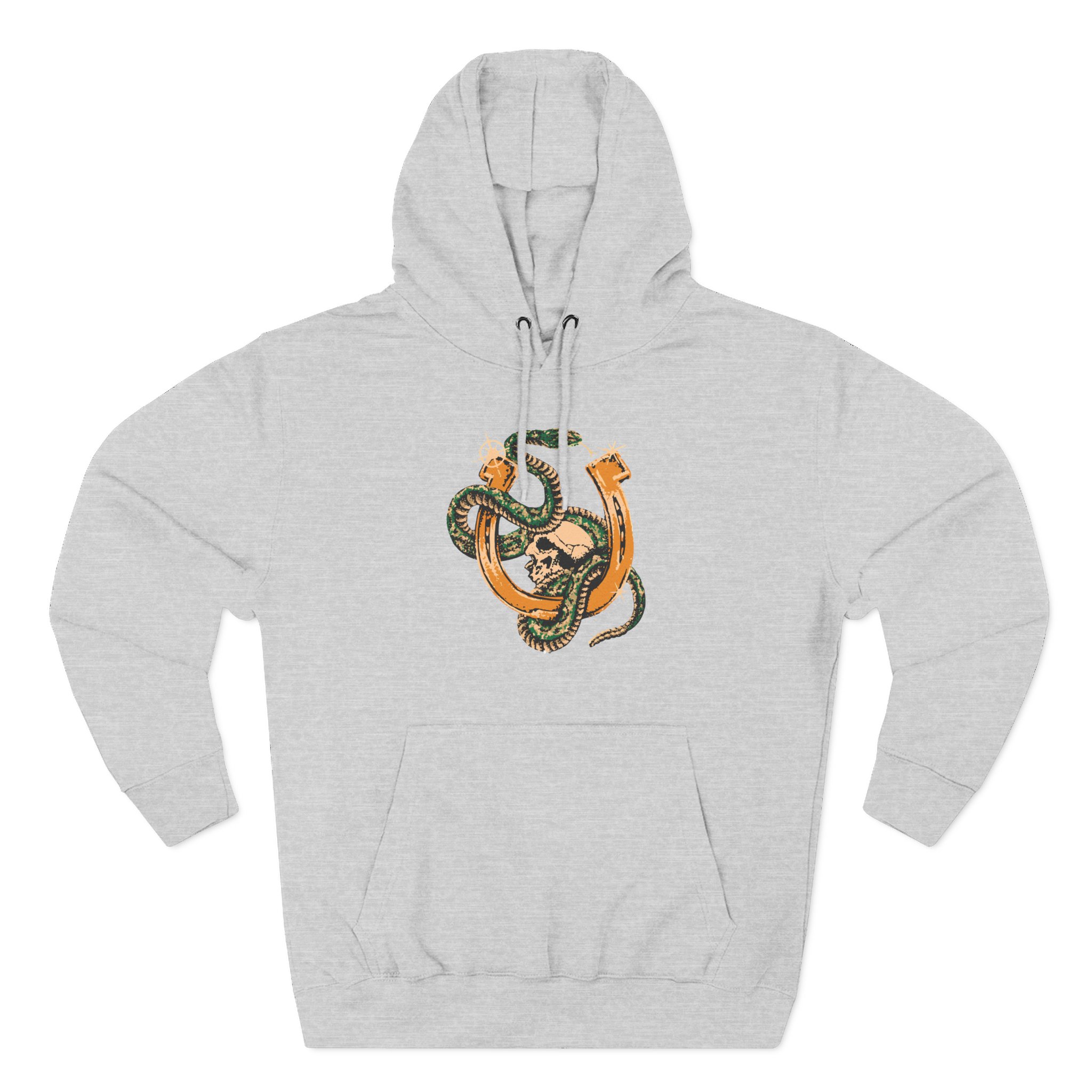 ZZ Top Snake Skull Three-Panel Fleece Hoodie