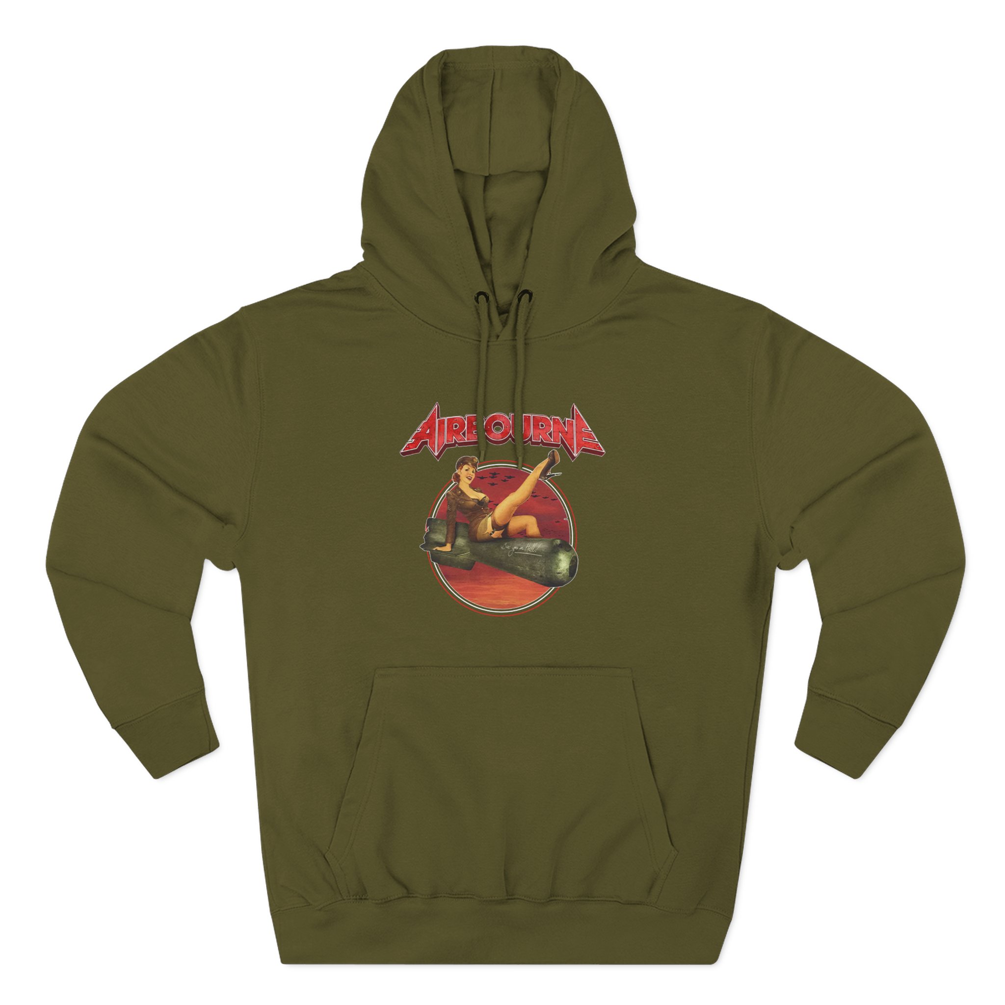 Airbourne Bomb Girl Three-Panel Fleece Hoodie
