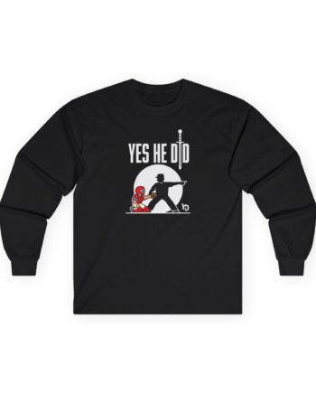 Trevor Bauer Yes He Did Unisex Ultra Cotton Long Sleeve Tee