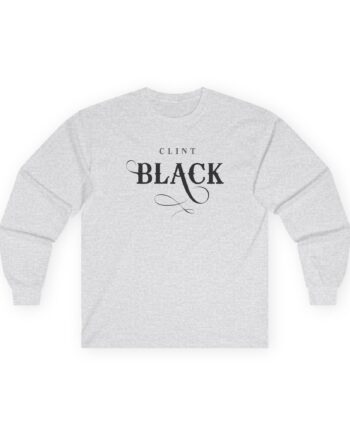 Clint Black Logo Espresso Unisex Ultra Cotton Long Sleeve Tee