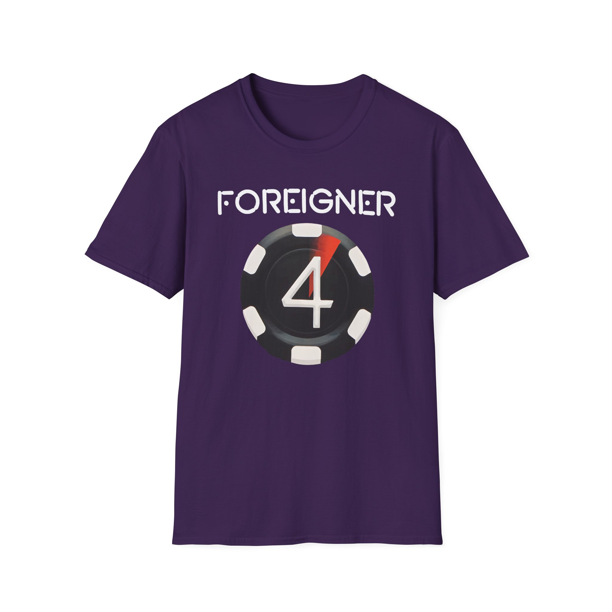 Foreigner 4 Poker Chip Unisex Softstyle T-Shirt